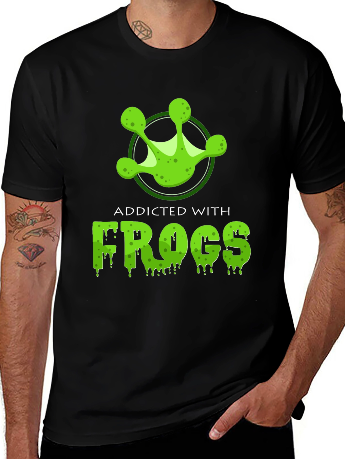 Variant 27 of Addicted With Frogs Graphic T-Shirt