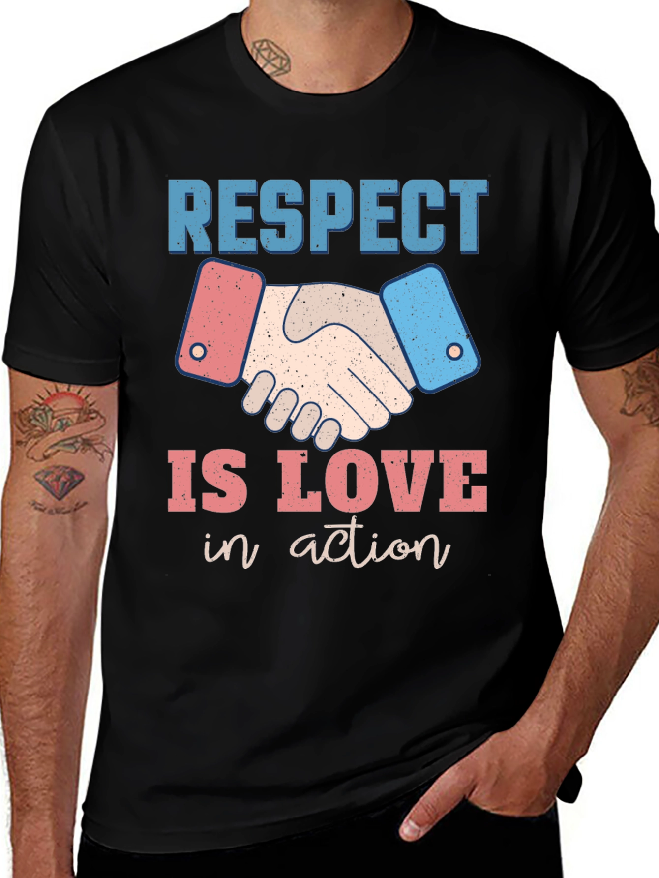 Variant 7 of Respect Is Love in Action Graphic Tee