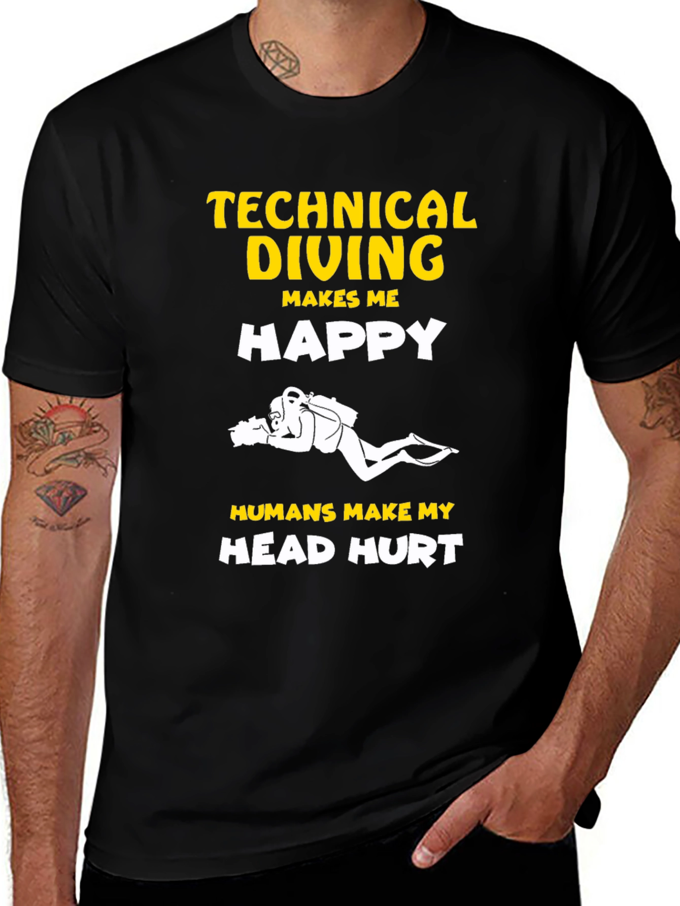Technical Diving Makes Me Happy T-Shirt