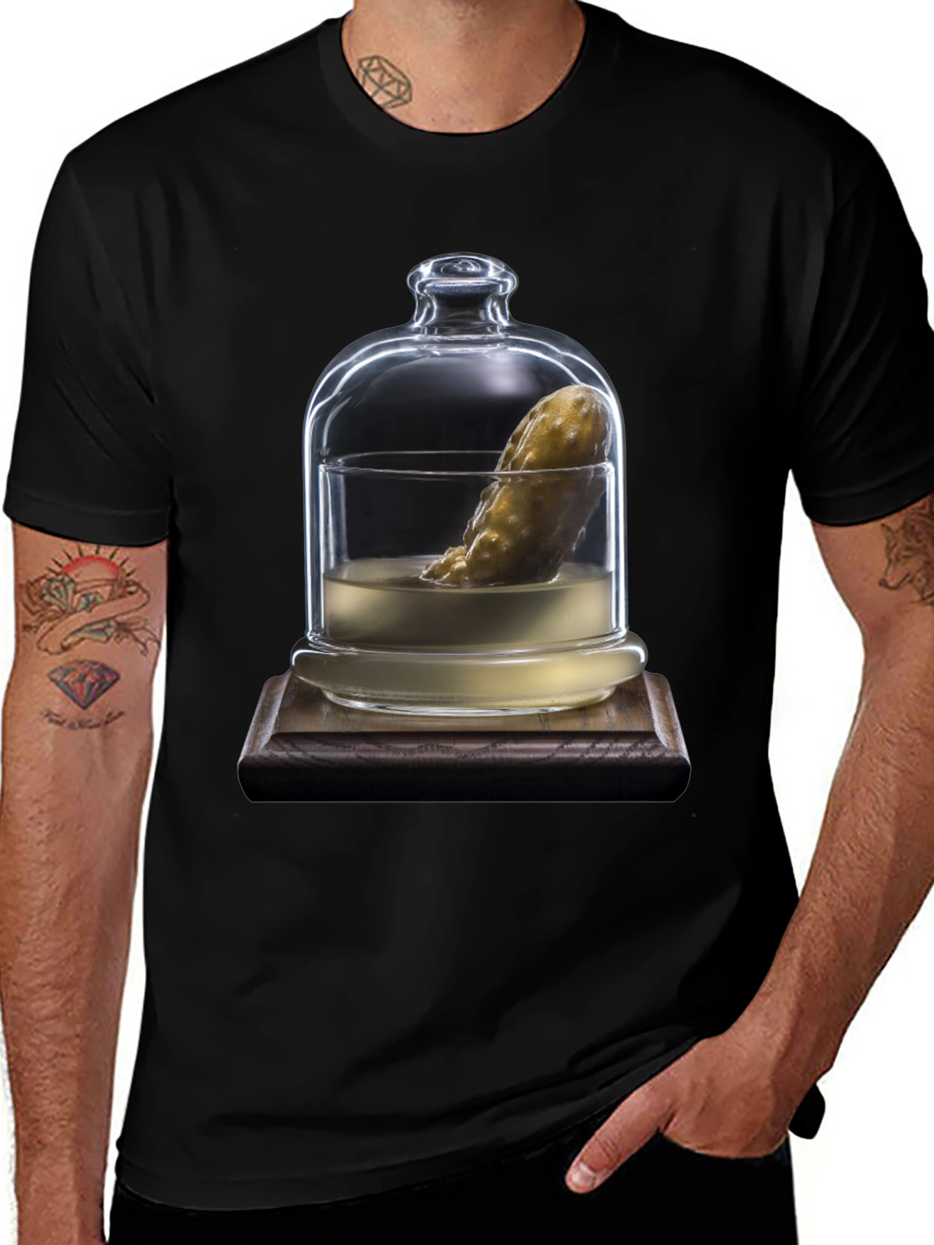 Variant 22 of Pickle in Glass Dome T-Shirt