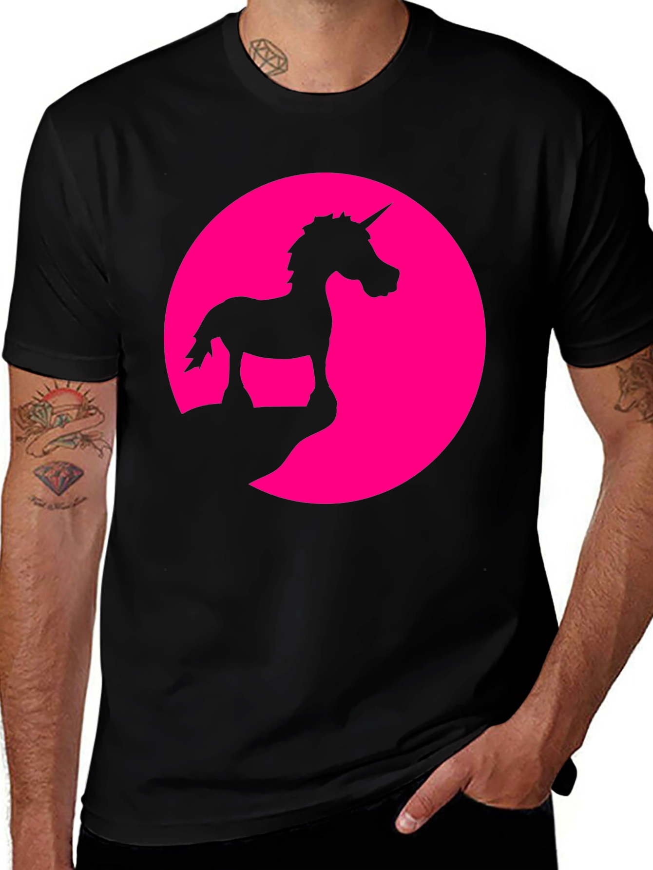 Variant 6 of Unicorn Silhouette Graphic Tee