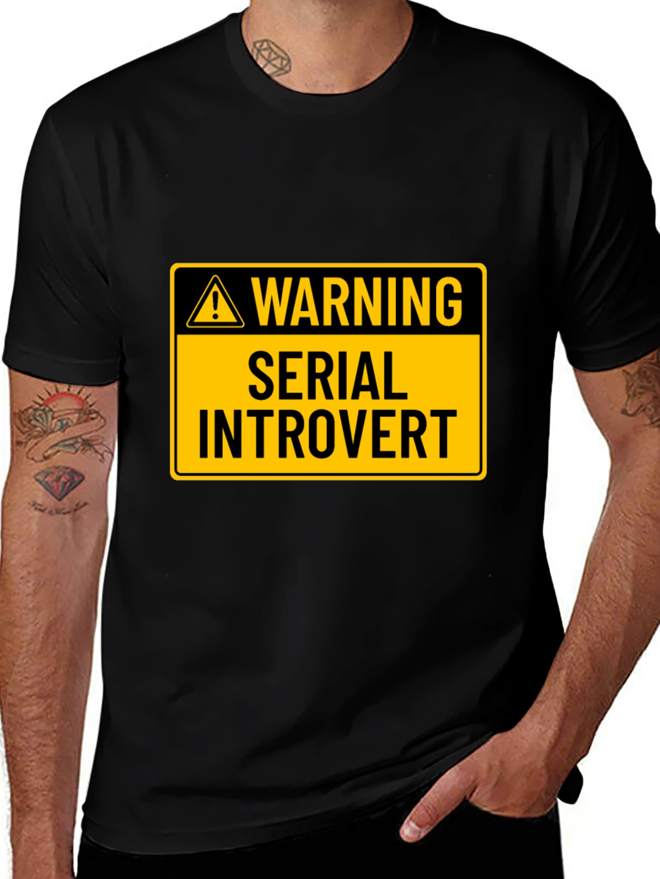 Variant 11 of Warning: Serial Introvert Graphic T-Shirt
