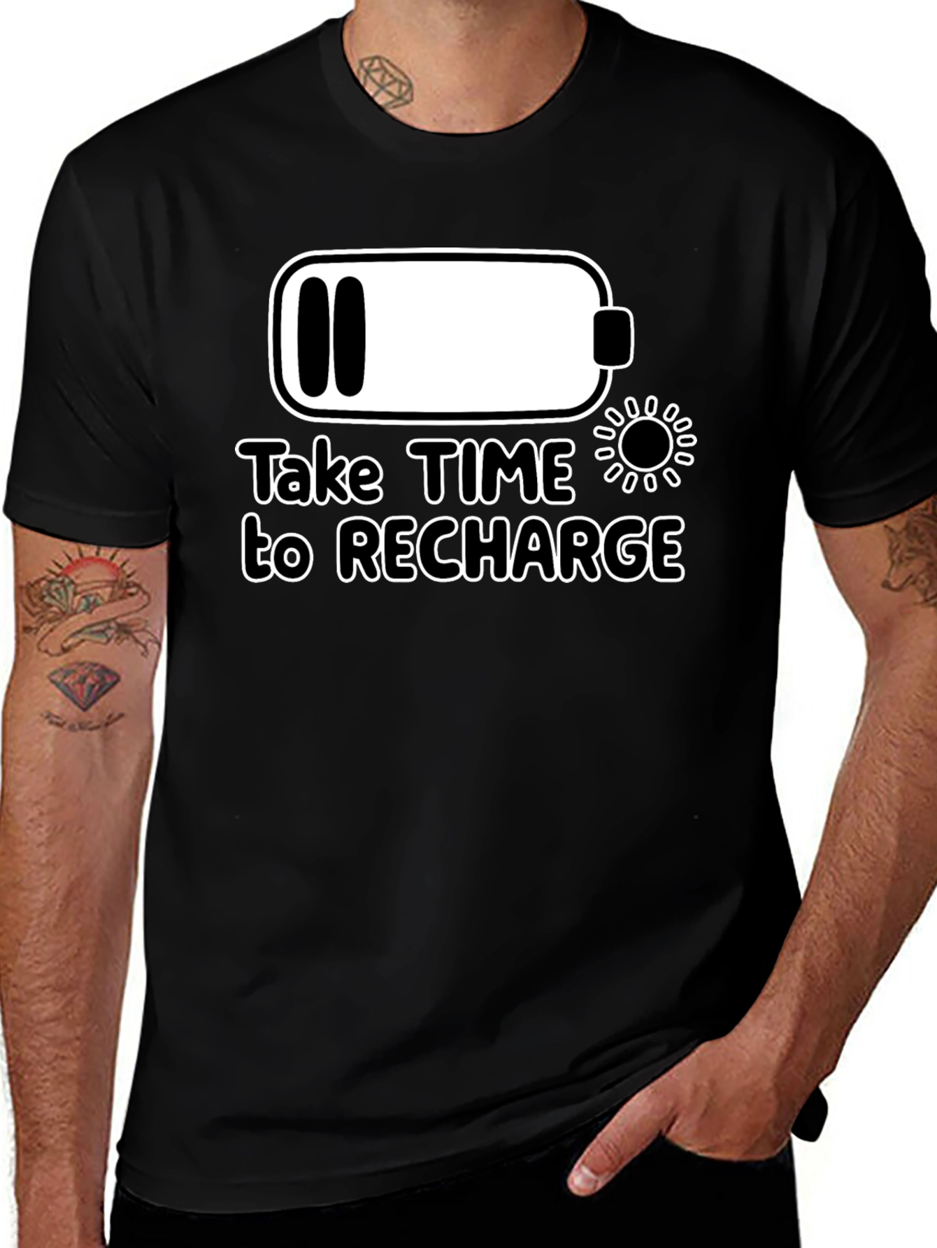 Variant 27 of Recharge T-Shirt: Relax & Renew