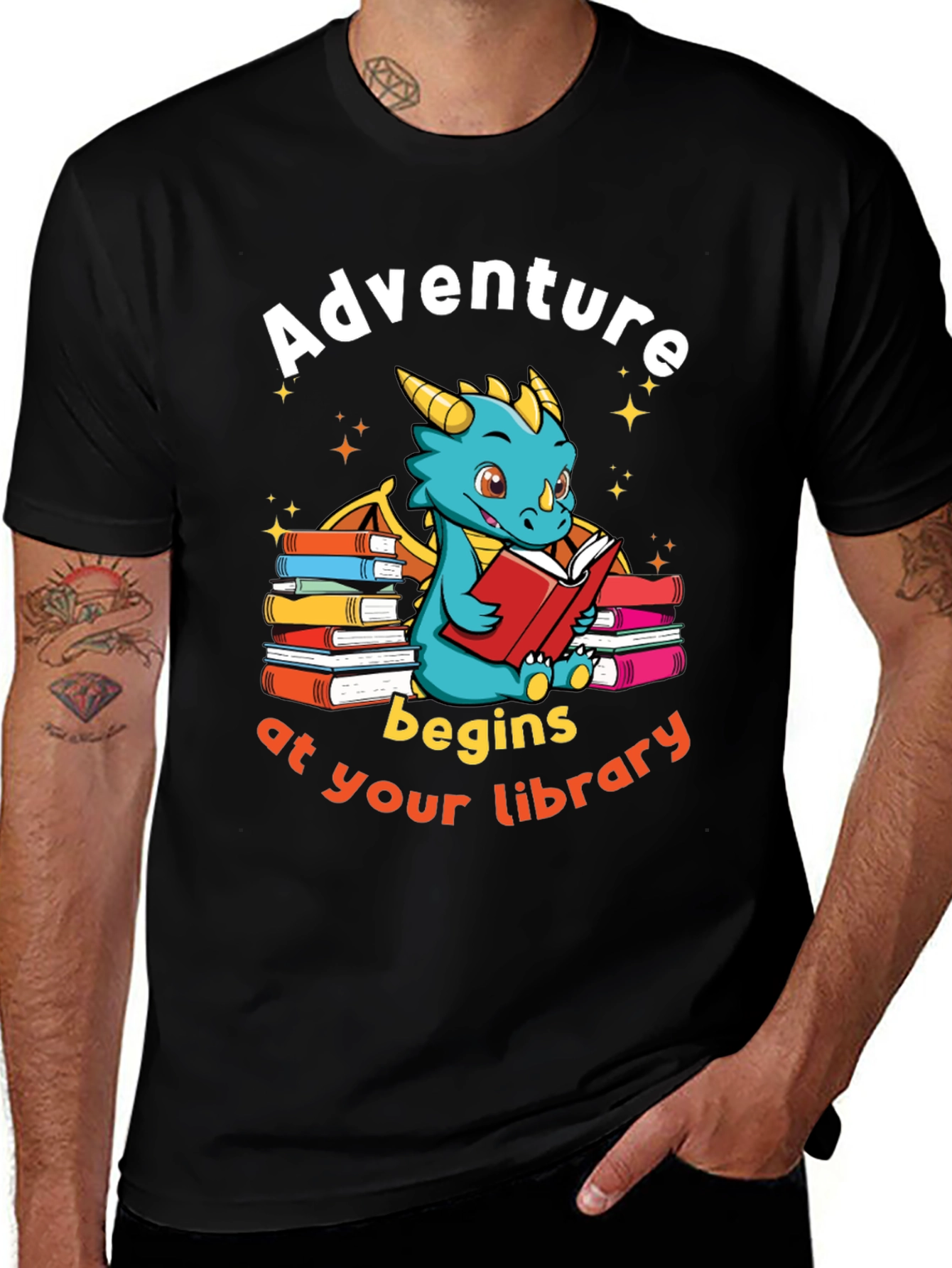 Variant 17 of Adventure Begins at Your Library T-Shirt