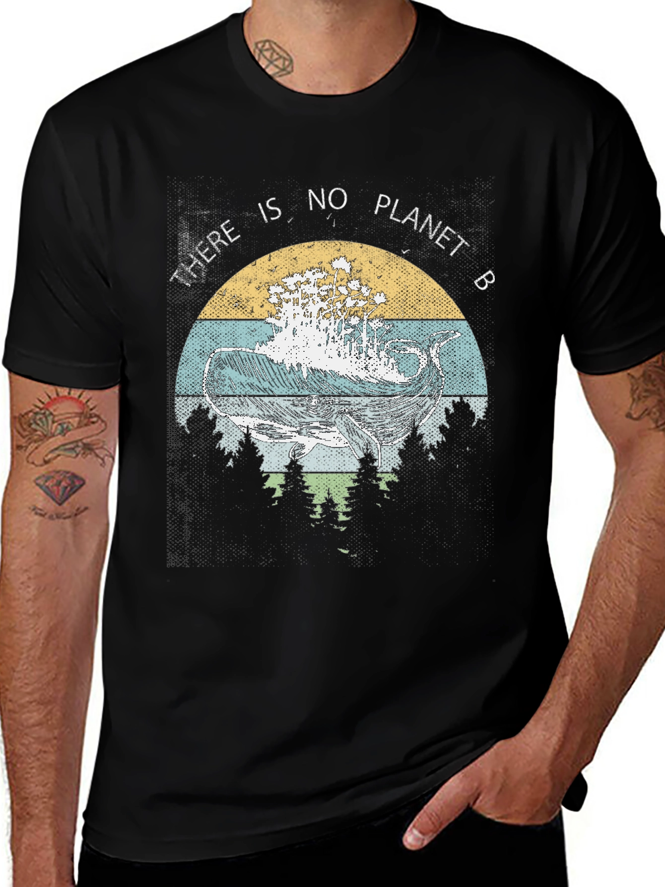 Variant 14 of Eco-Conscious "No Planet B" Graphic Tee