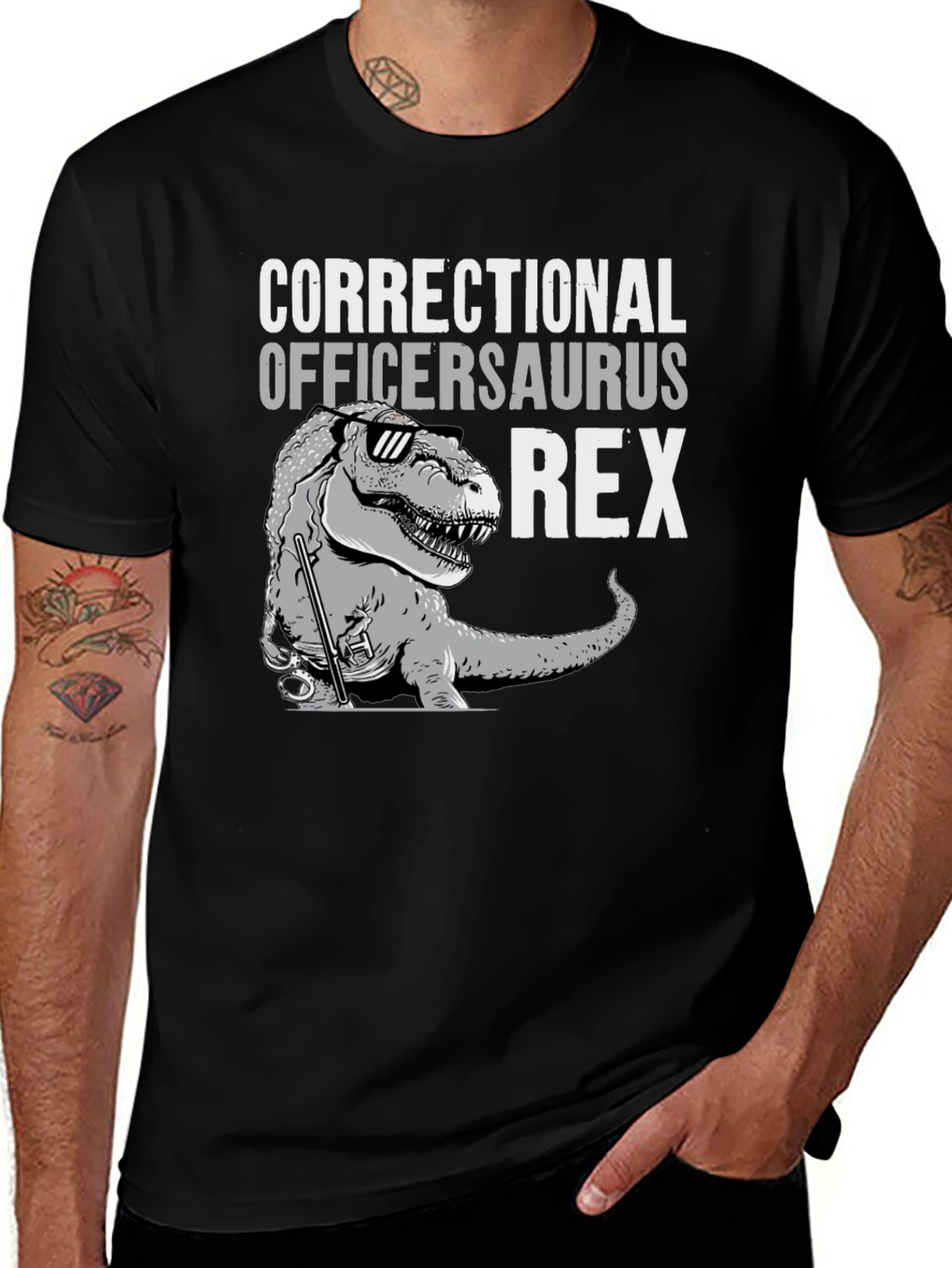 Variant 5 of Correctional Officersaurus Rex T-Shirt