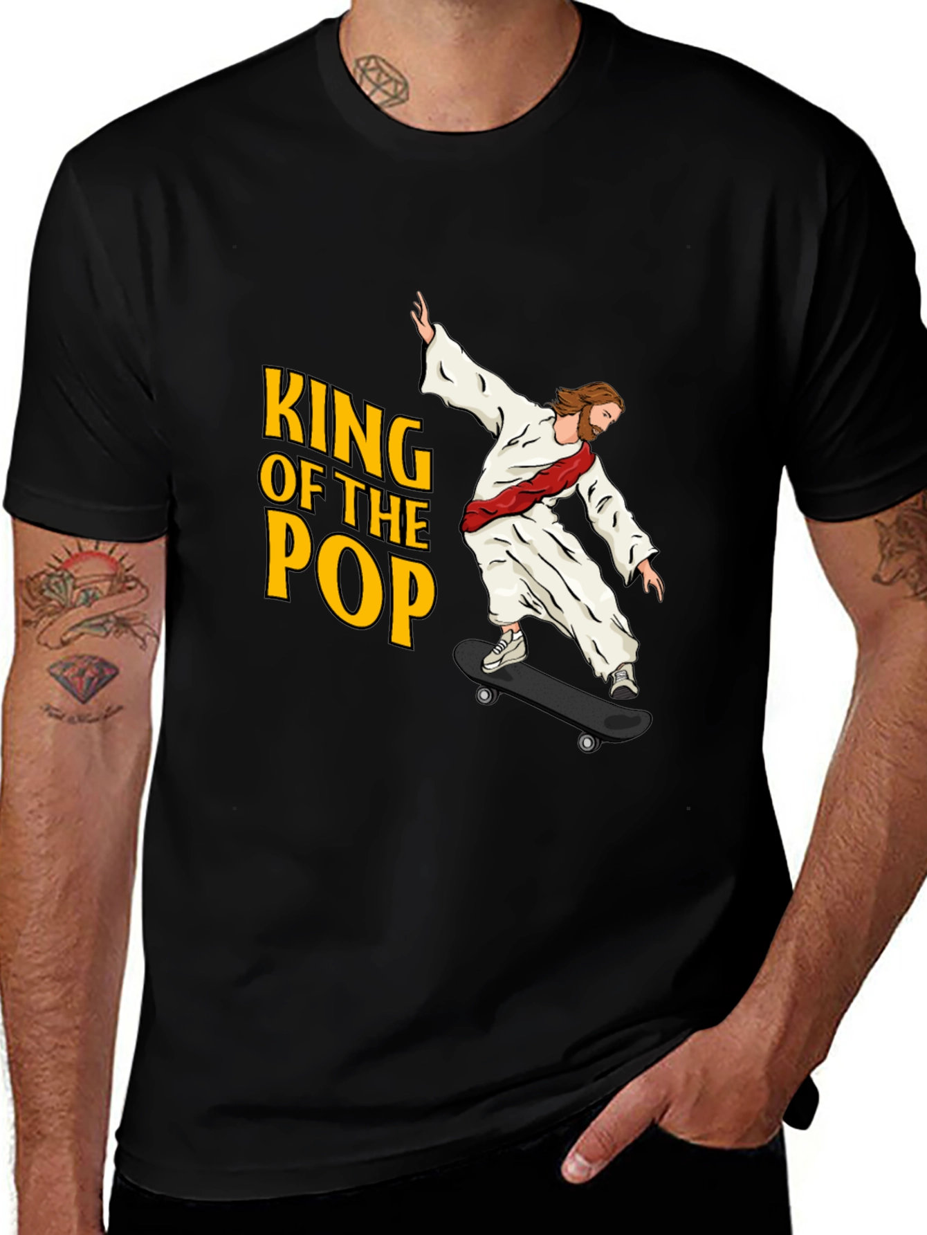 Variant 14 of King of the Pop Skateboarding Graphic T-Shirt