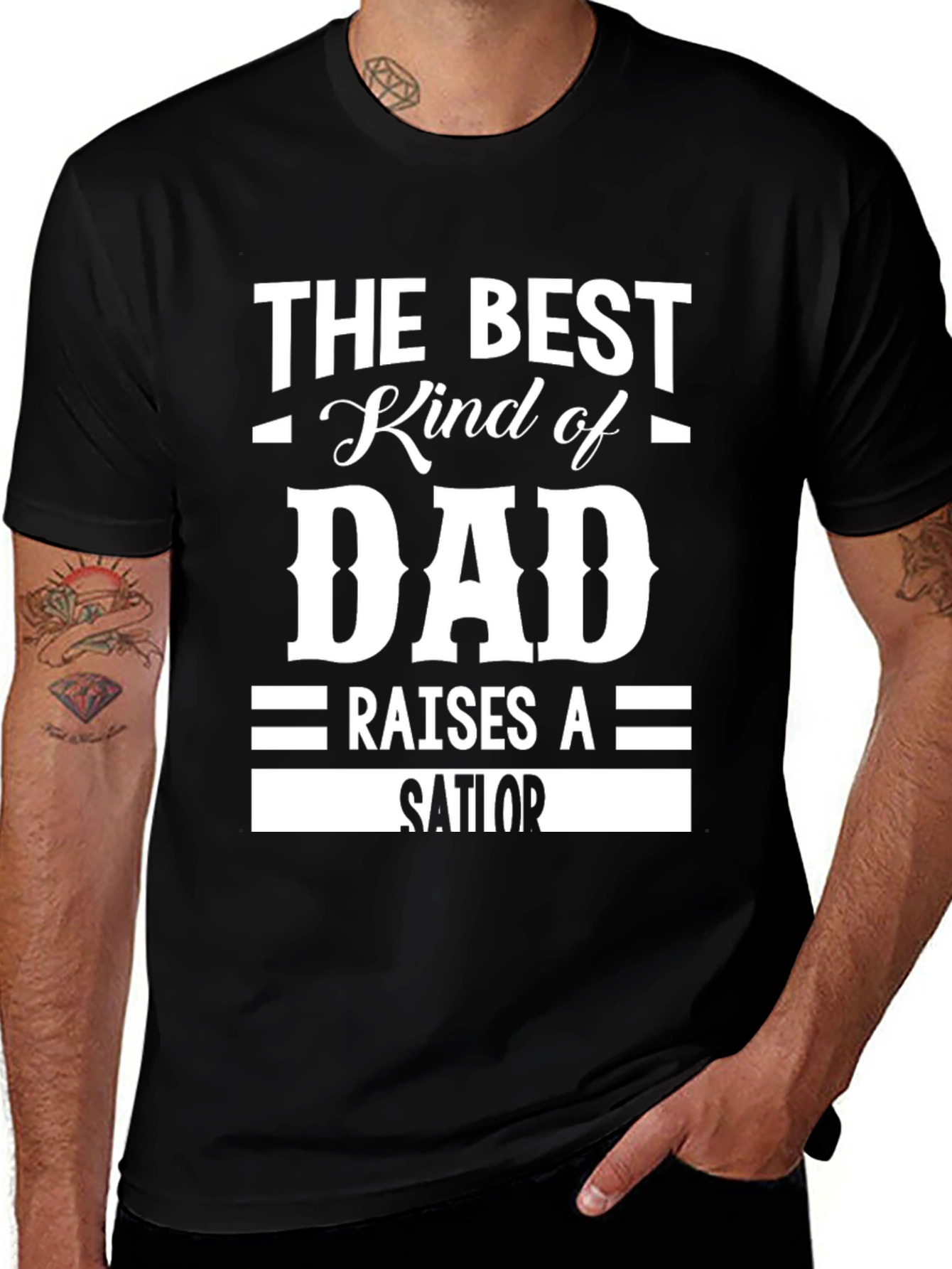 Variant 16 of Best Kind of Dad Sailor Graphic T-Shirt