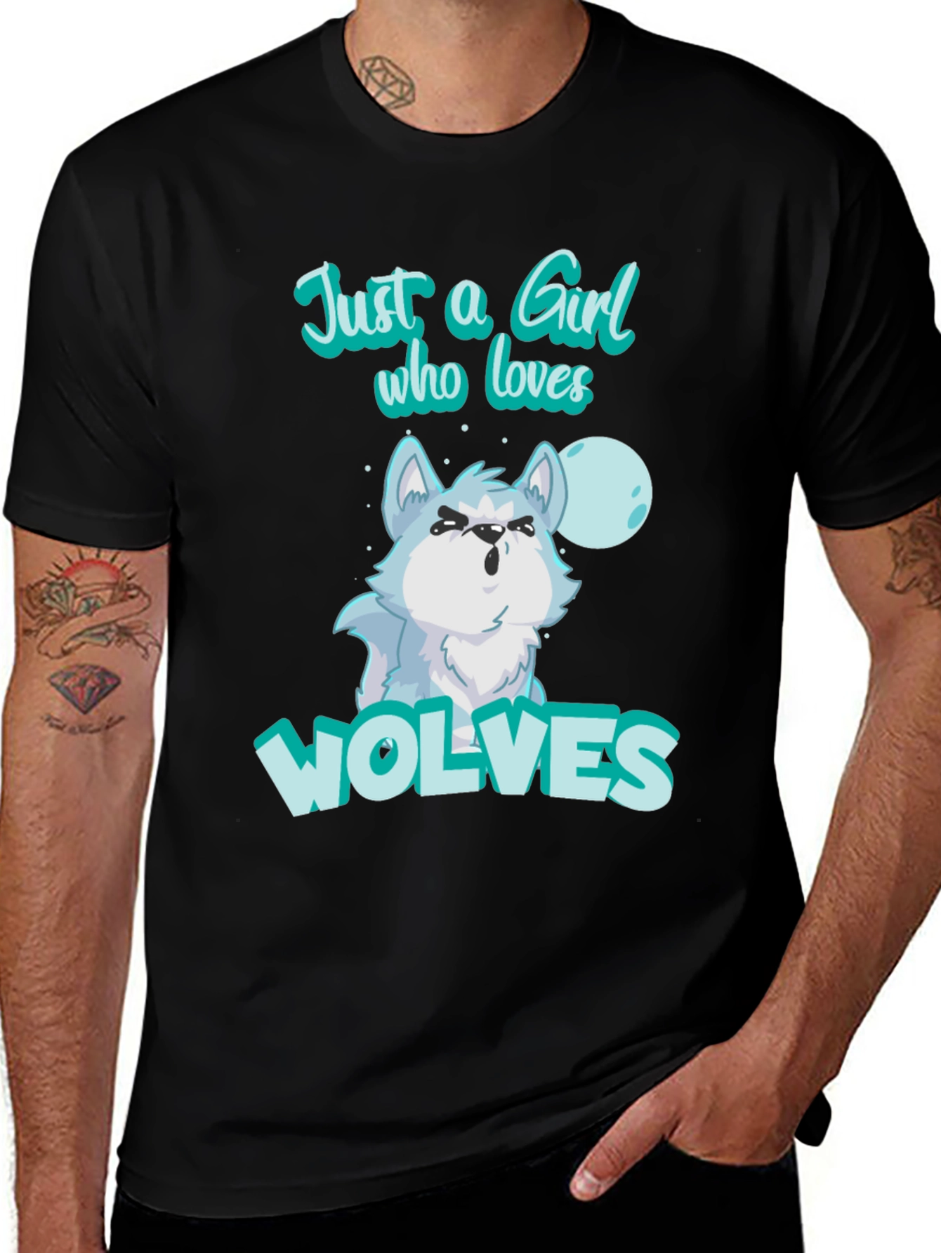 Just A Girl Who Loves Wolves T-Shirt