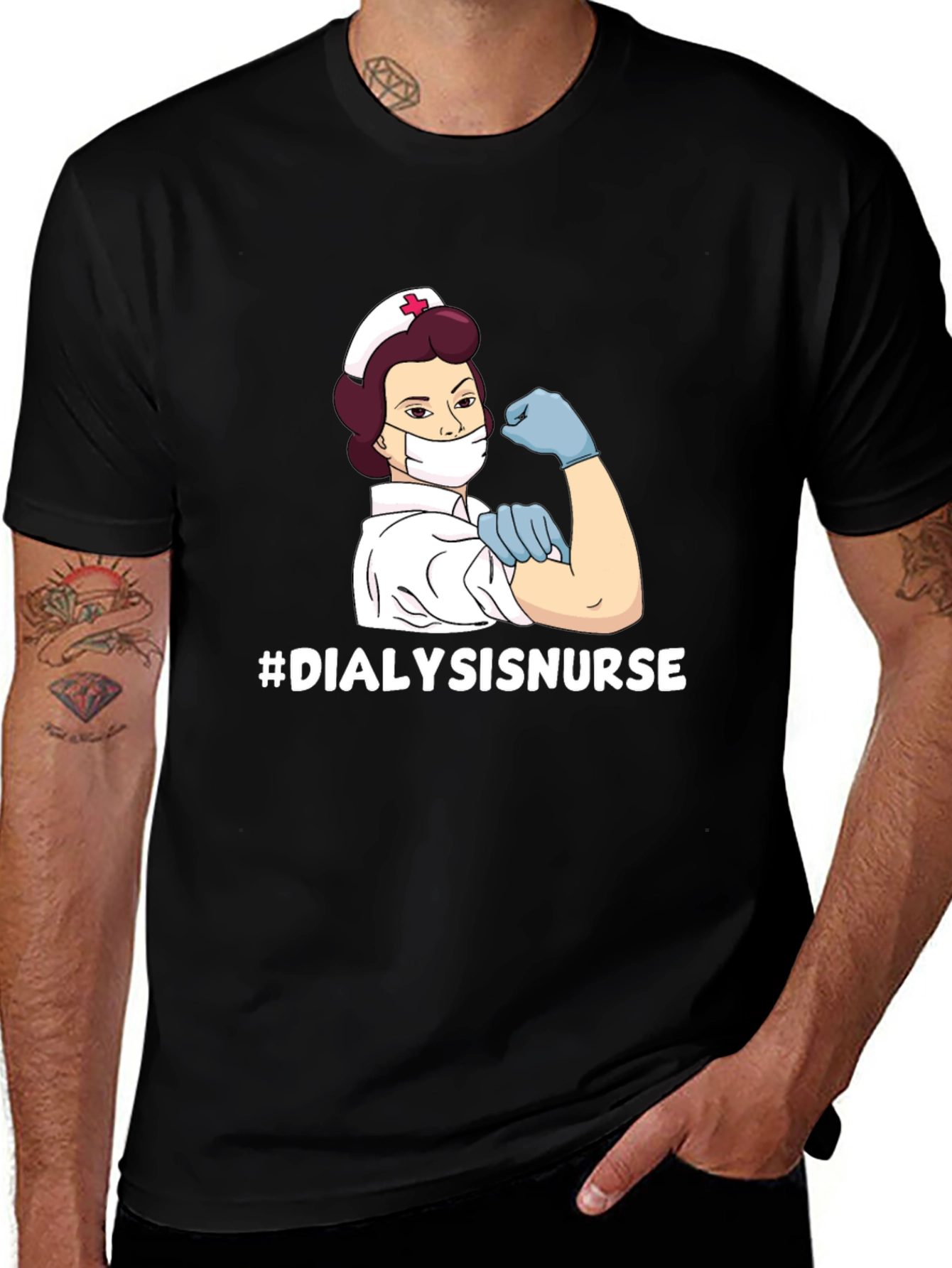 Dialysis Nurse T-Shirt - Strong Women Medical Hero Tee