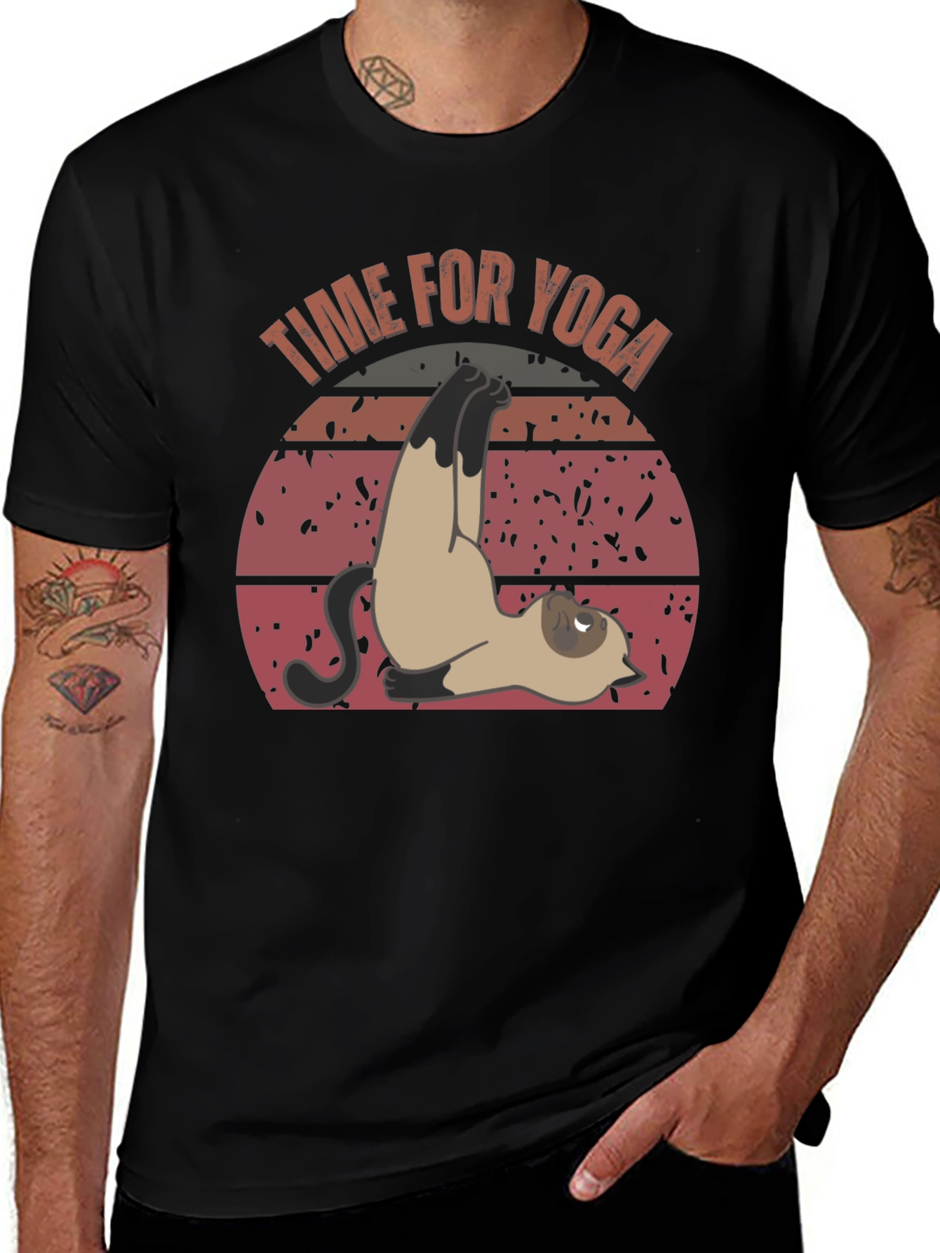 Variant 2 of Time for Yoga Cat T-Shirt - Funny Exercise Shirt
