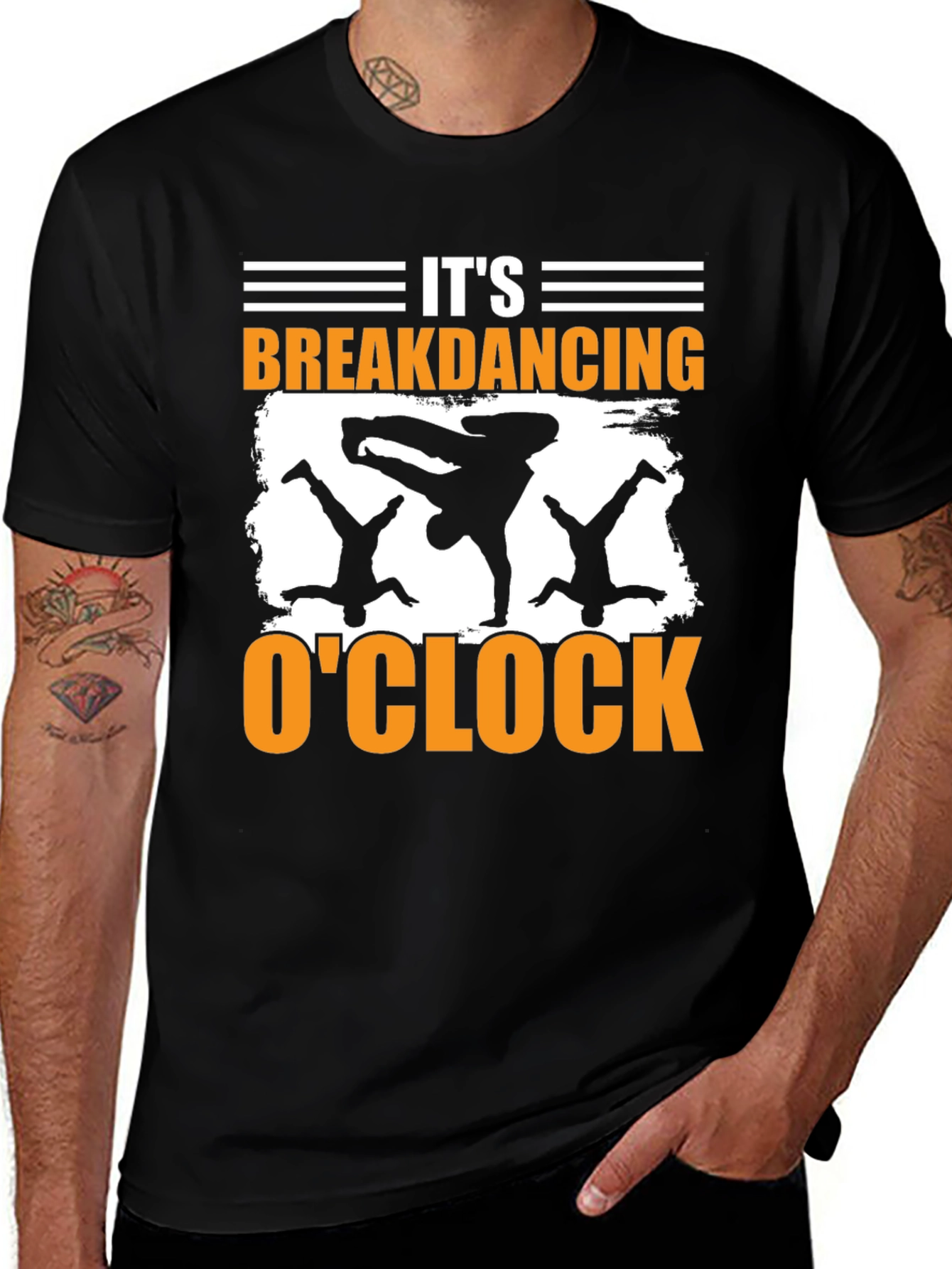 Variant 12 of Breakdancing O'Clock Graphic Tee