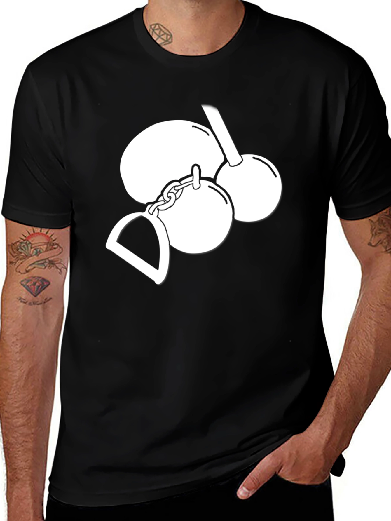 Variant 21 of Novelty Gag Gift T-Shirt - Ball and Chain Design