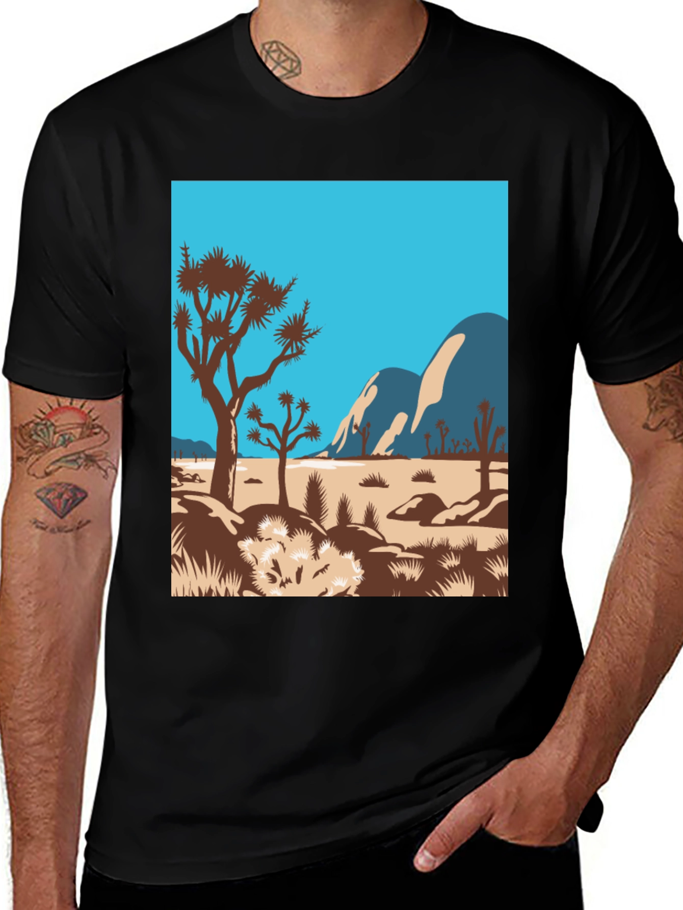 Desert Scene Graphic Tee
