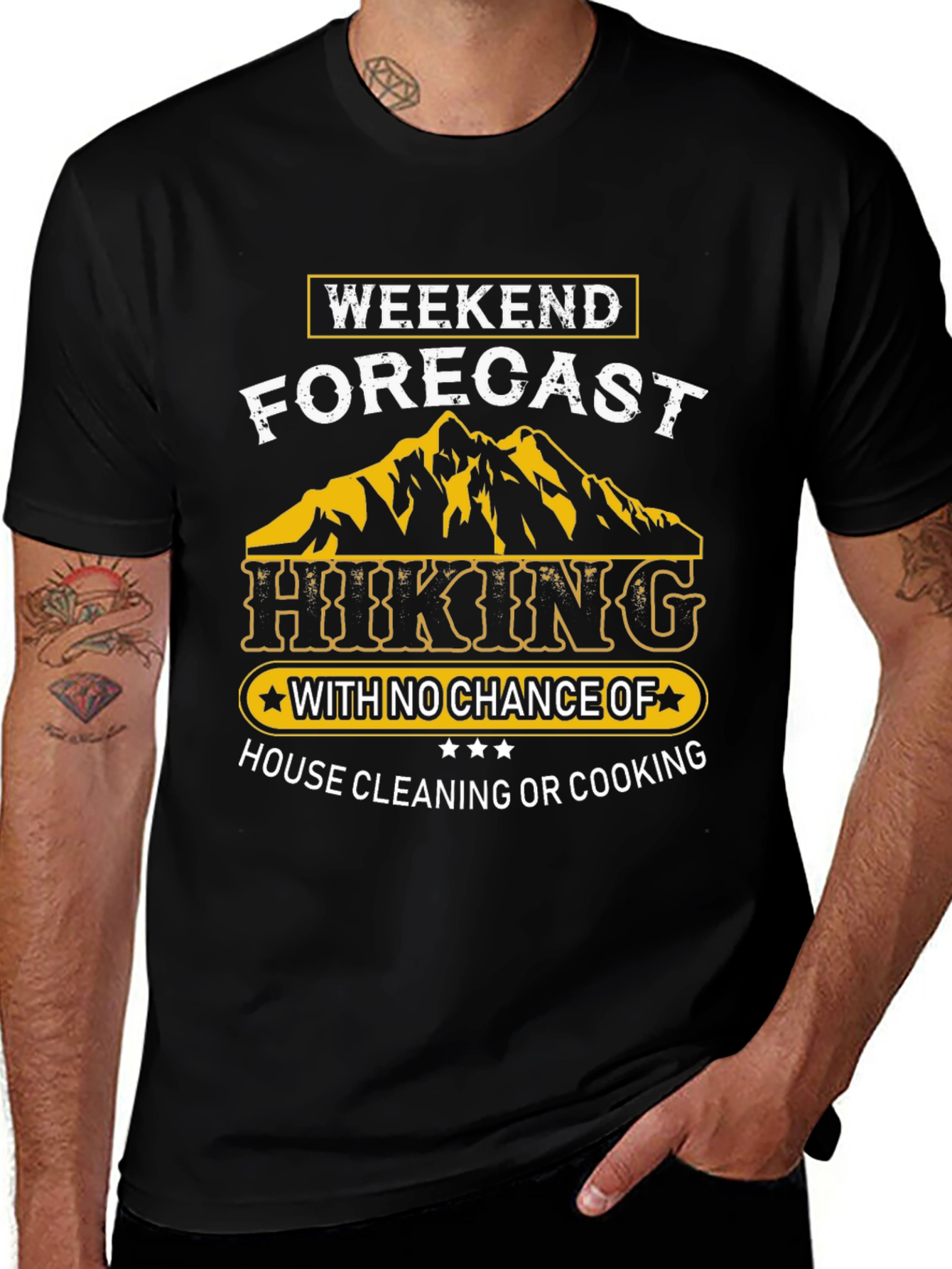 Variant 22 of Hiking Weekend Forecast Graphic Tee