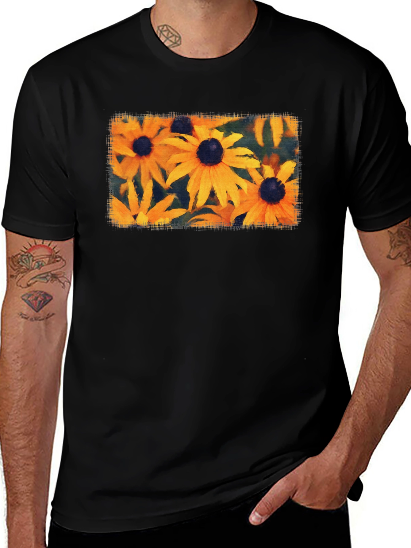 Variant 22 of Black Eyed Susan Flowers Graphic Tee