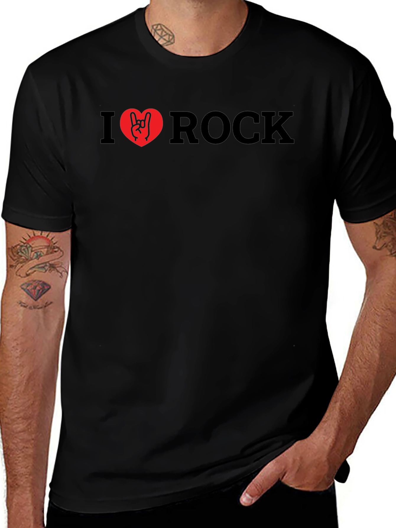 Variant 18 of I Heart Rock Graphic T-Shirt - Classic Fit