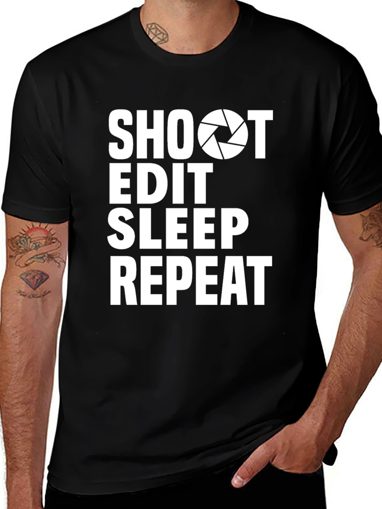 Variant 15 of Shoot Edit Sleep Repeat Photographer T-Shirt