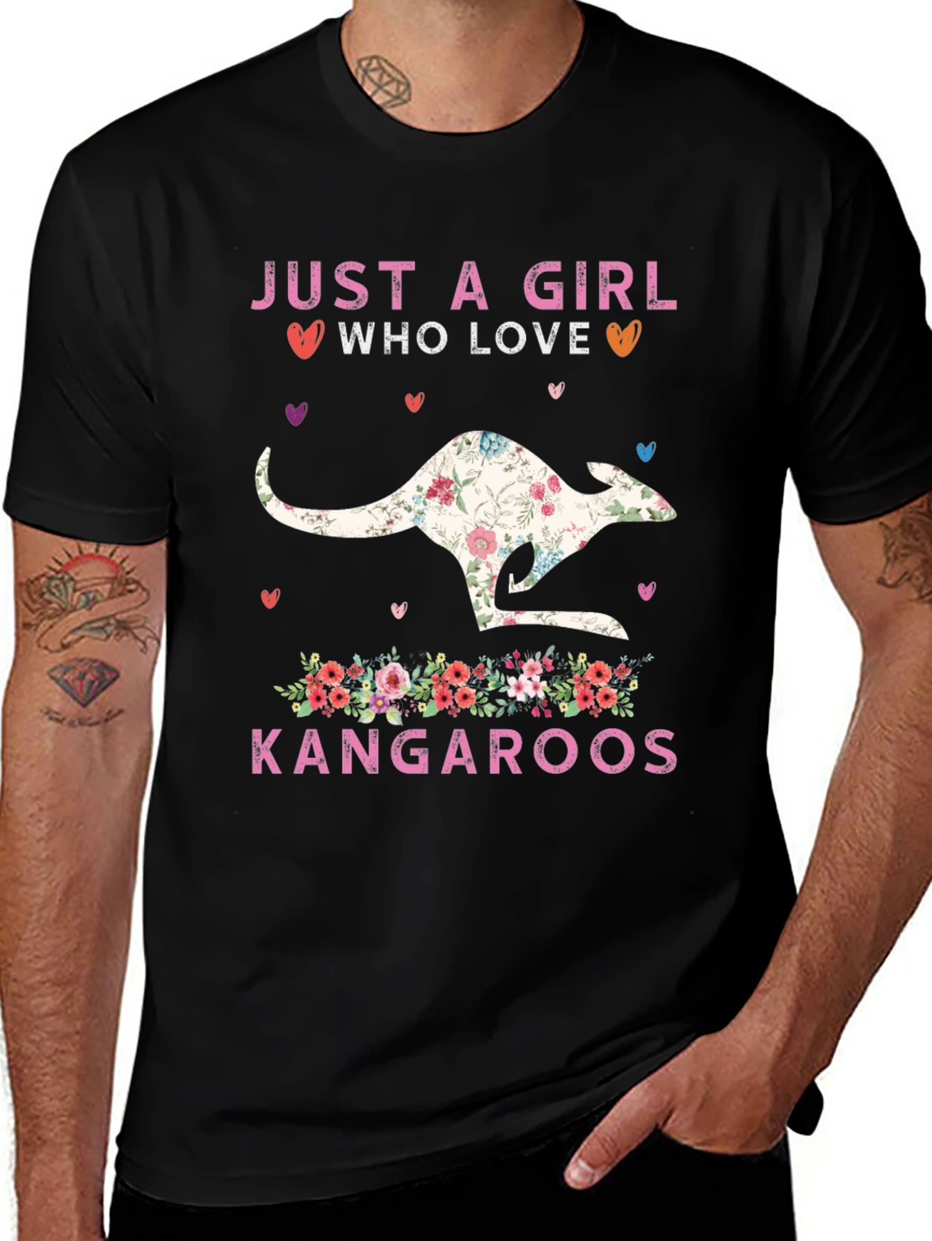 Variant 18 of Just A Girl Who Loves Kangaroos T-Shirt