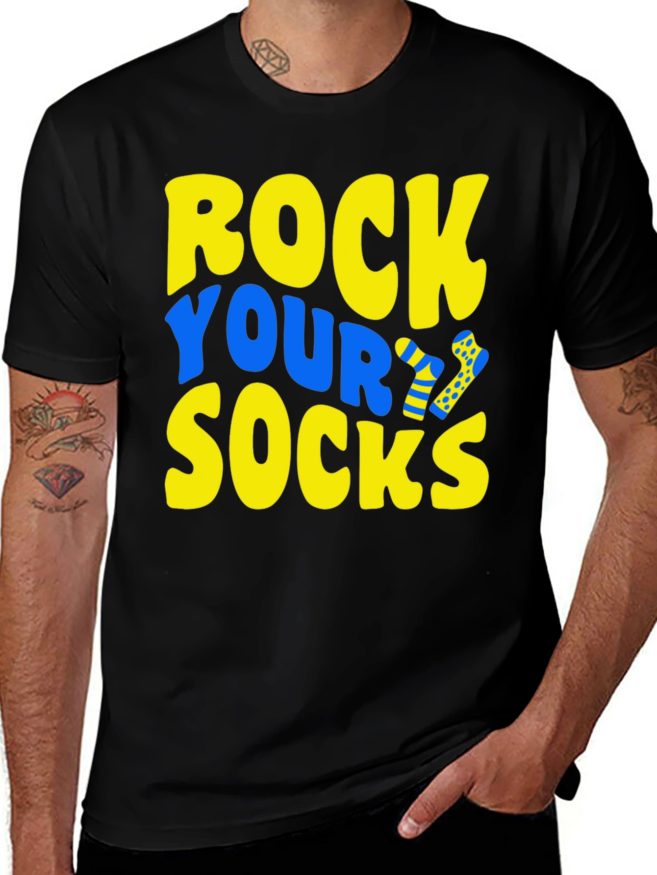 Variant 2 of Rock Your Socks T-Shirt - Fun & Quirky Tee