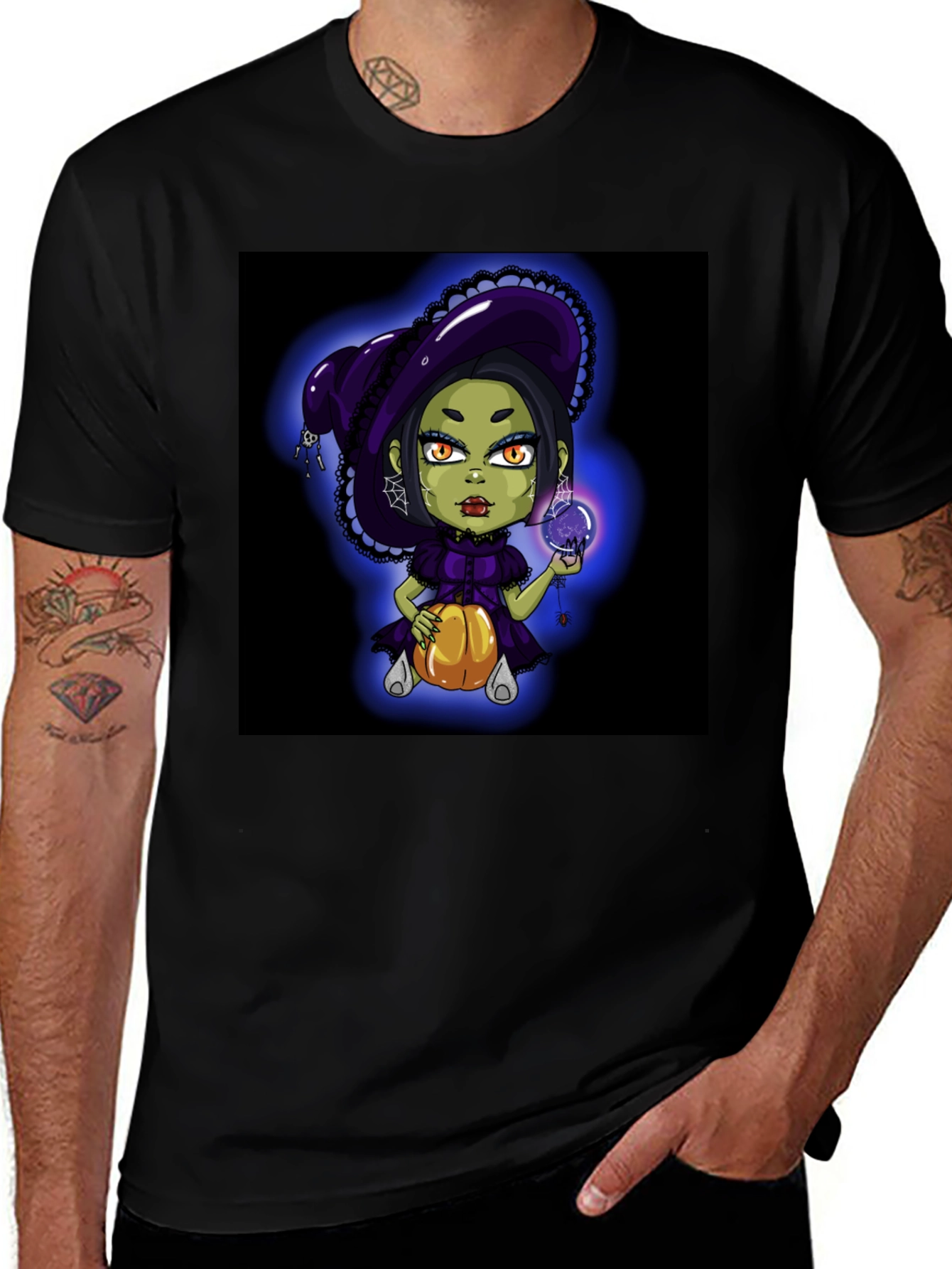 Variant 16 of Witch Pumpkin Halloween T-Shirt