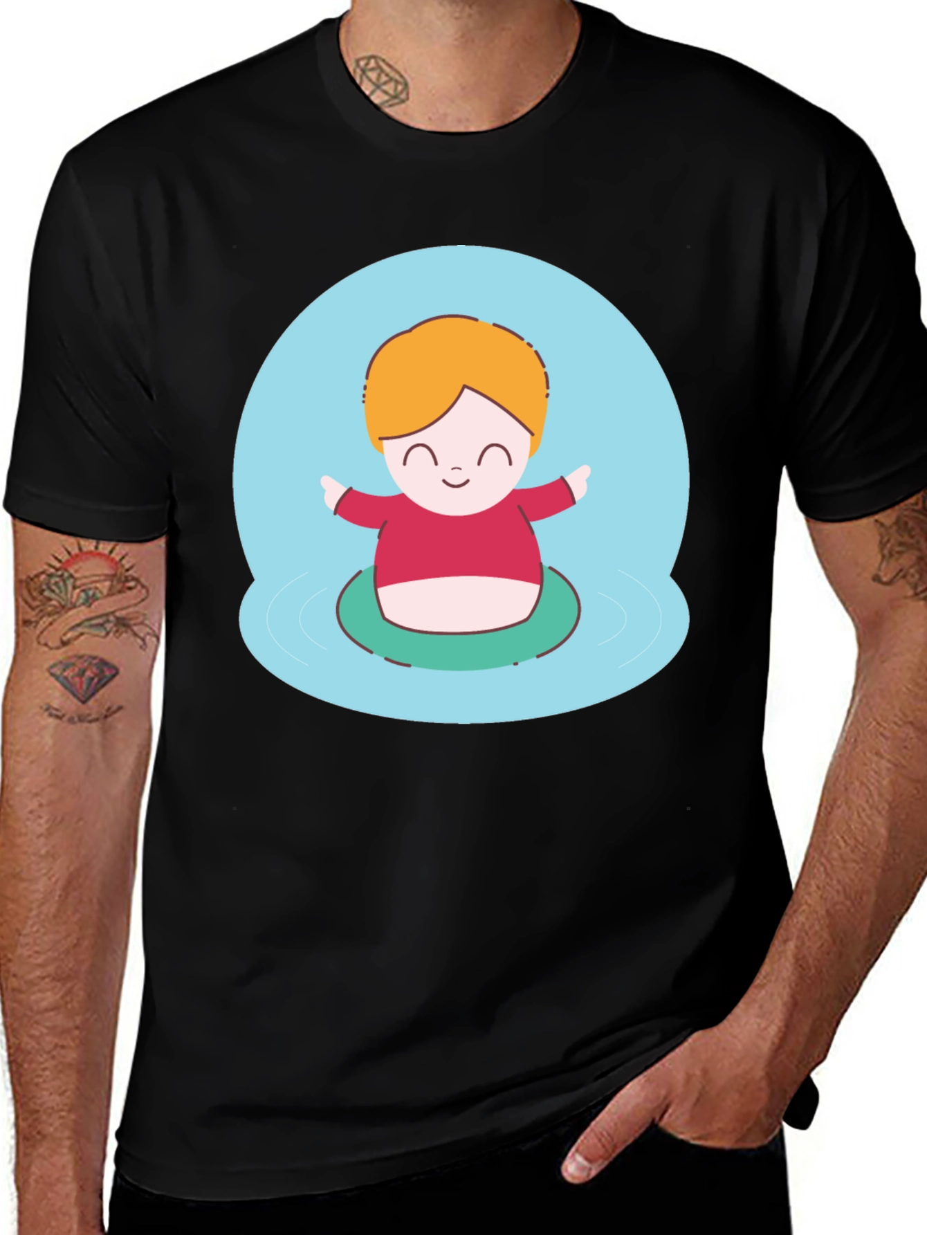 Variant 19 of Cute Character Graphic T-Shirt - Playful Design