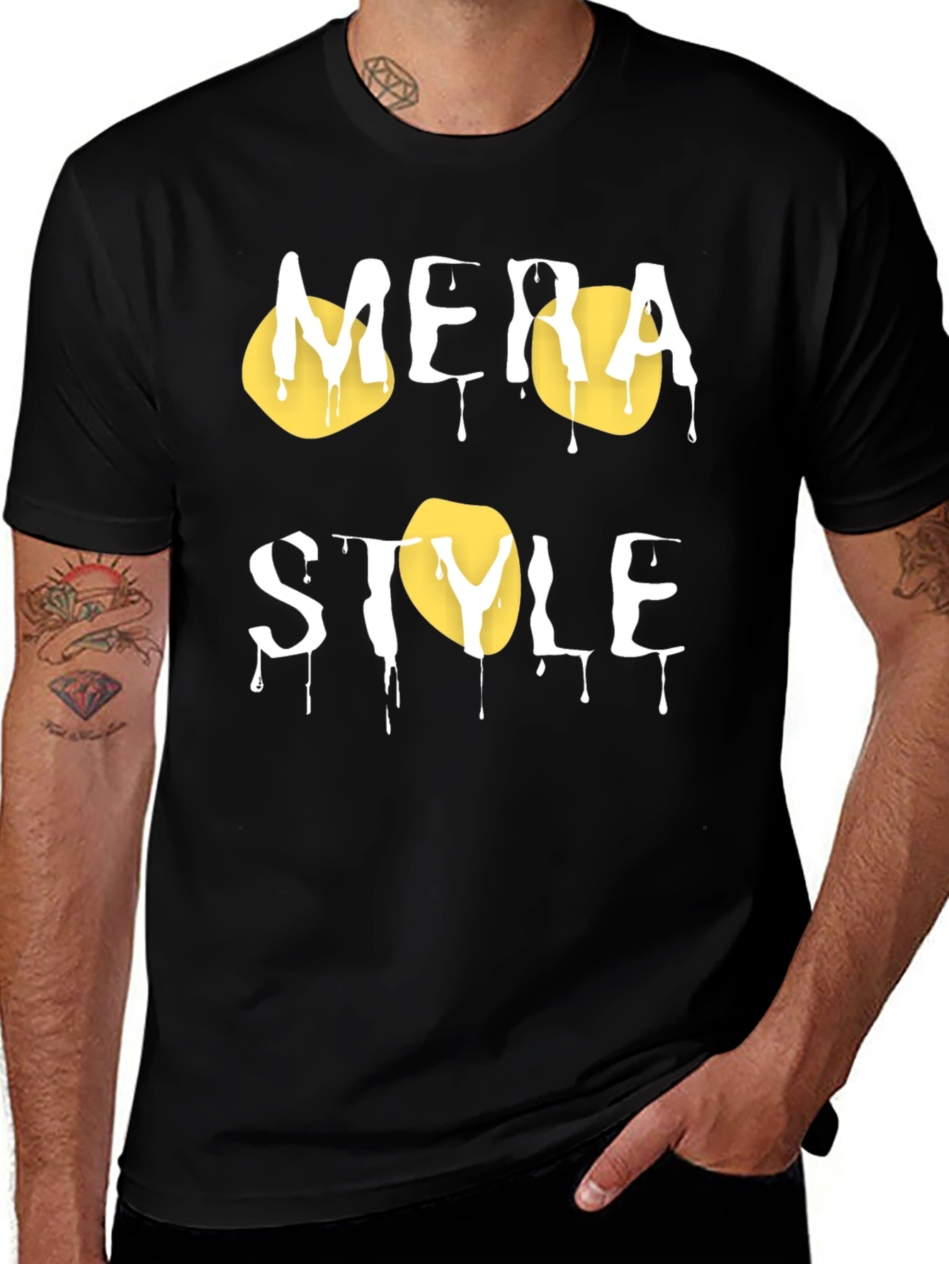 Variant 21 of Mera Style Black Graphic T-Shirt