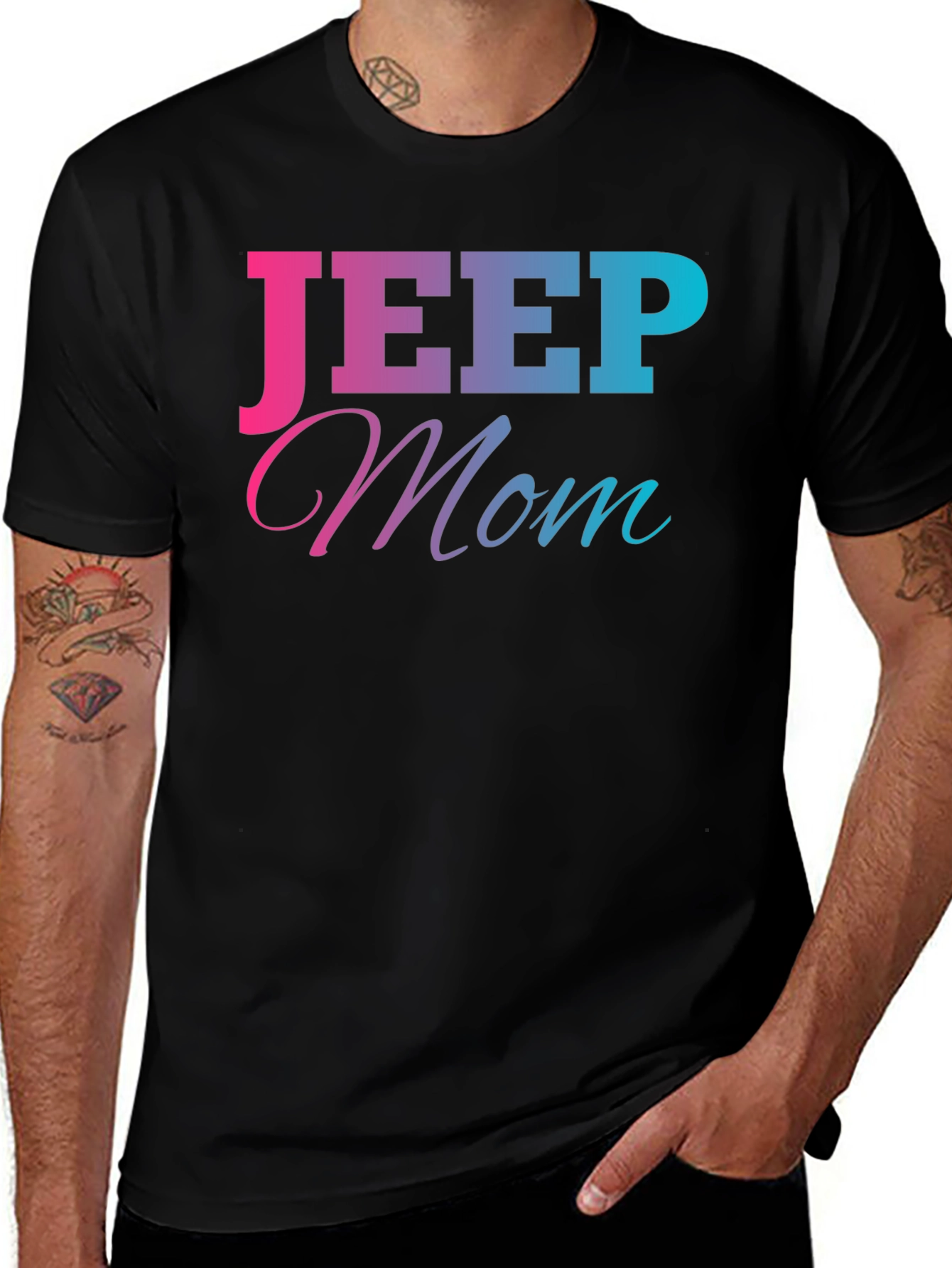 Jeep Mom Graphic T-Shirt - Gradient Design