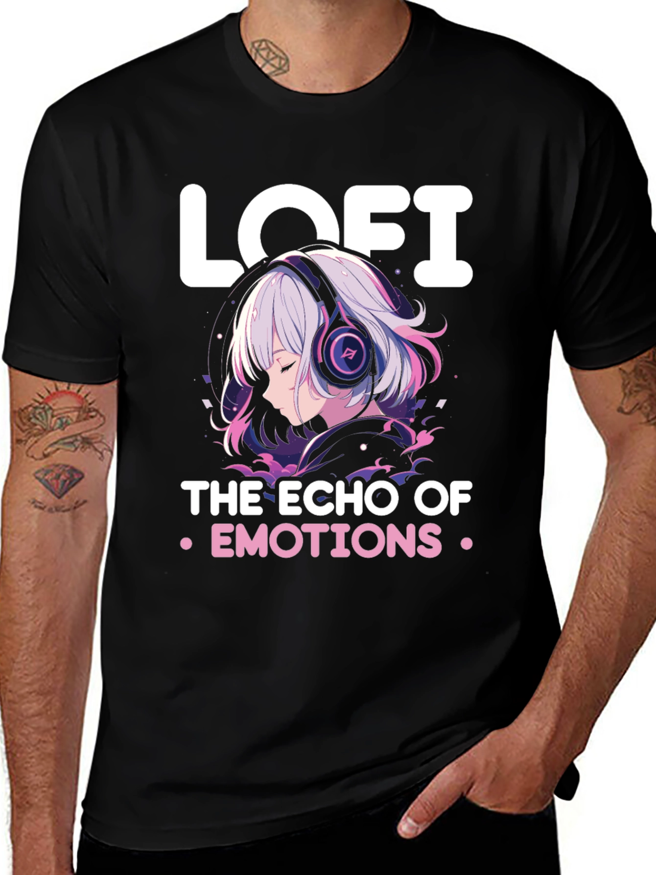 Lofi Anime Girl Graphic Tee