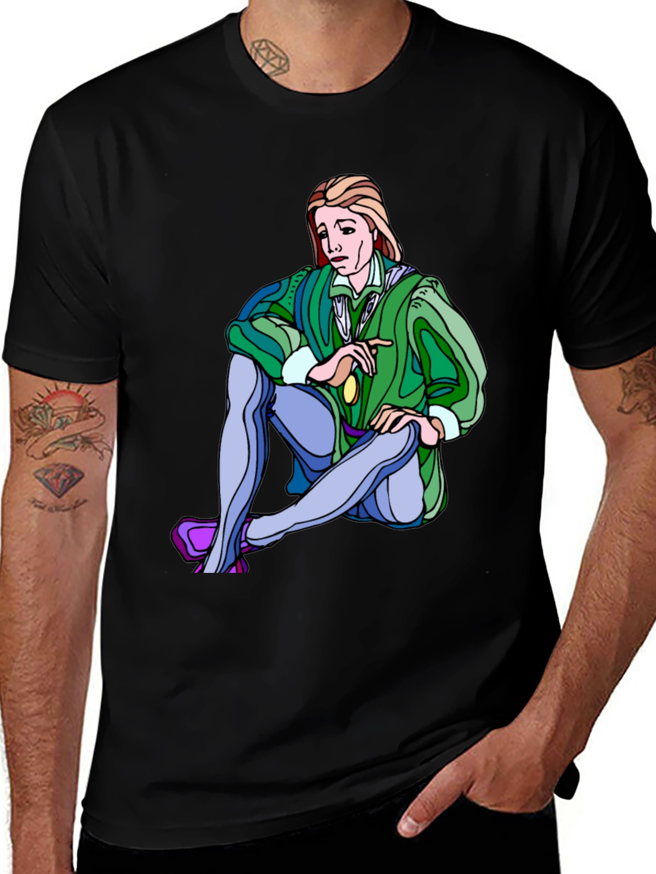 Variant 22 of Renaissance Cartoon Graphic T-Shirt