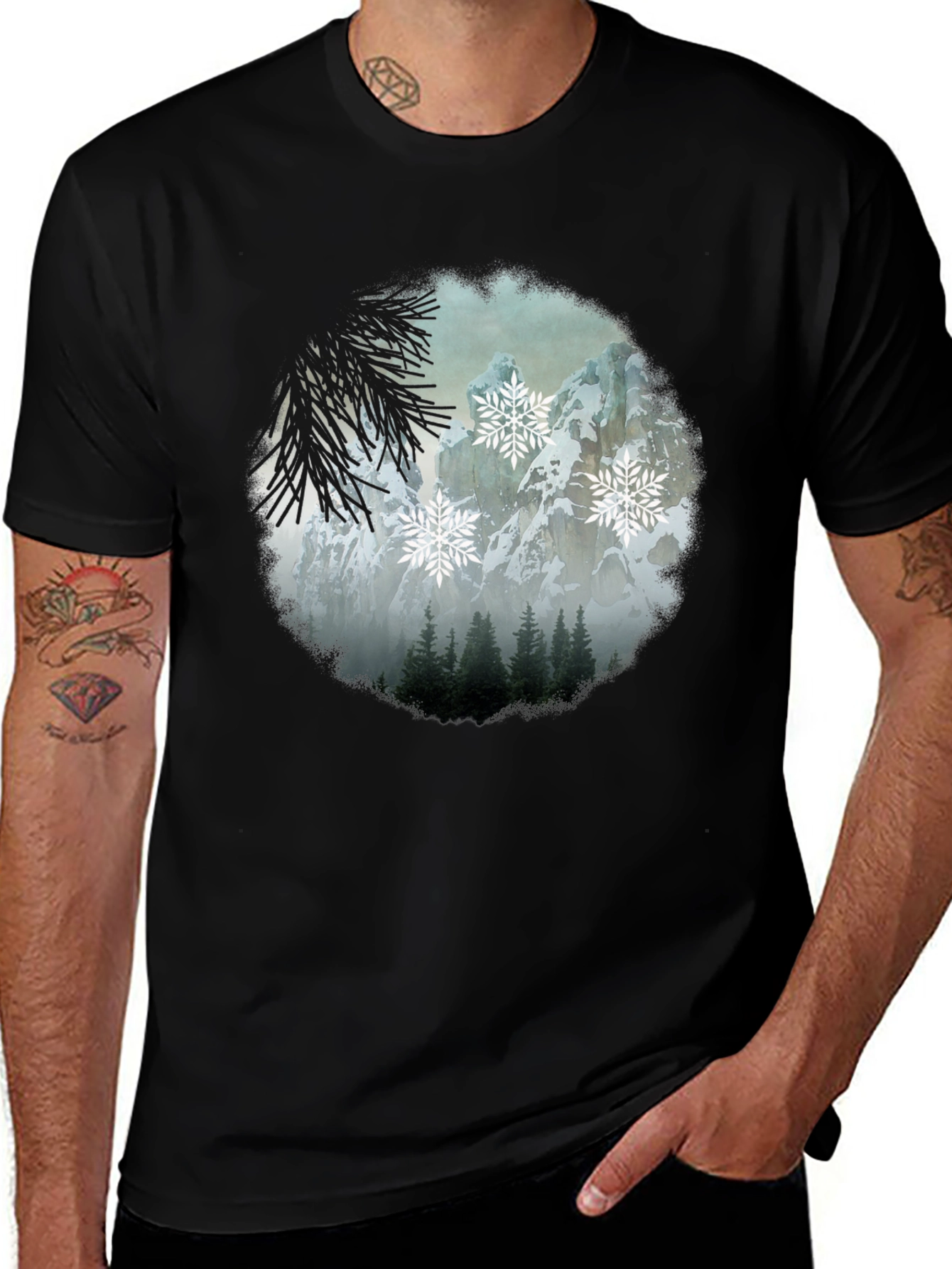 Variant 22 of Winter Scene Graphic Tee