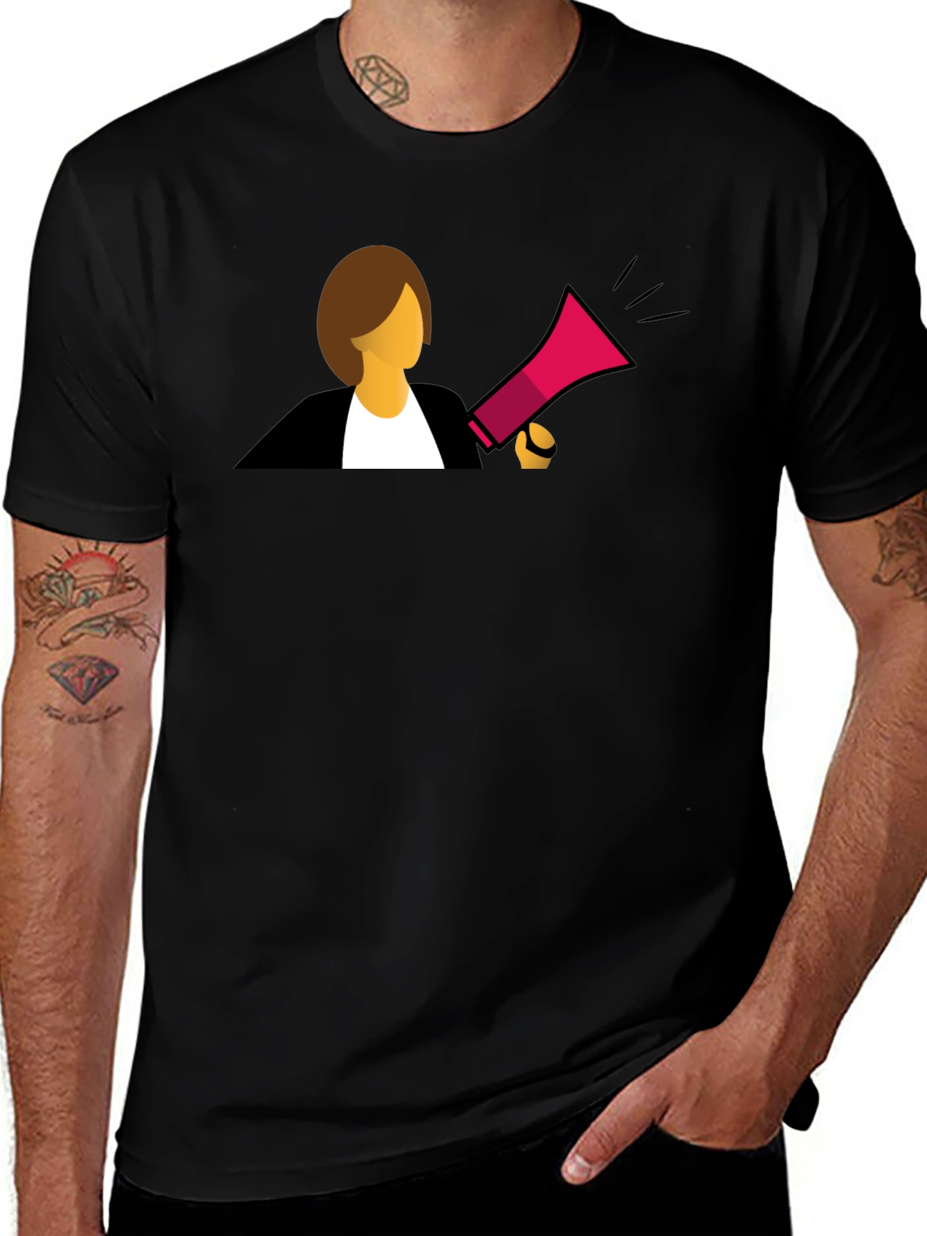 Variant 5 of Empowered Woman Graphic Tee - Bold Statement Shirt