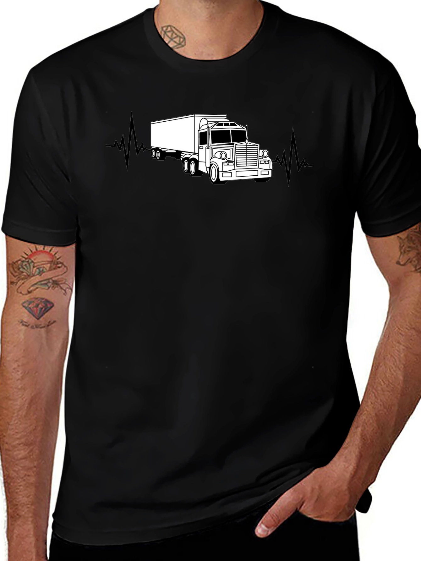 Variant 29 of Truck Heartbeat T-Shirt