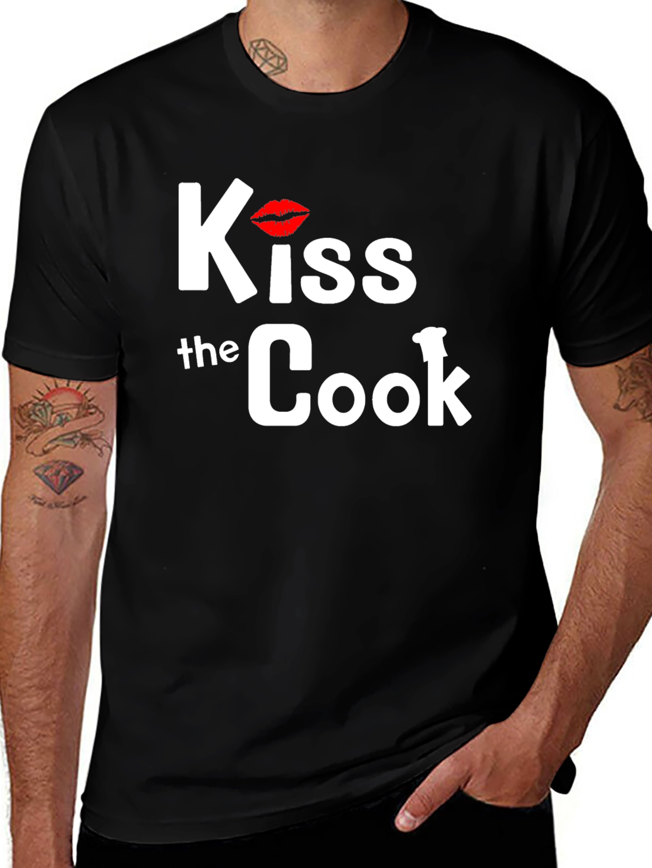 Variant 12 of Kiss the Cook Novelty T-Shirt