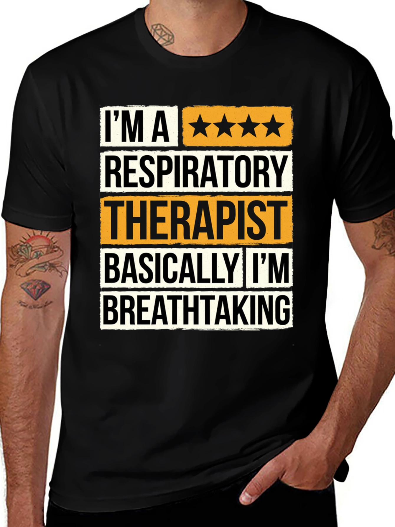 Variant 2 of Respiratory Therapist T-Shirt - Breathtaking Humor
