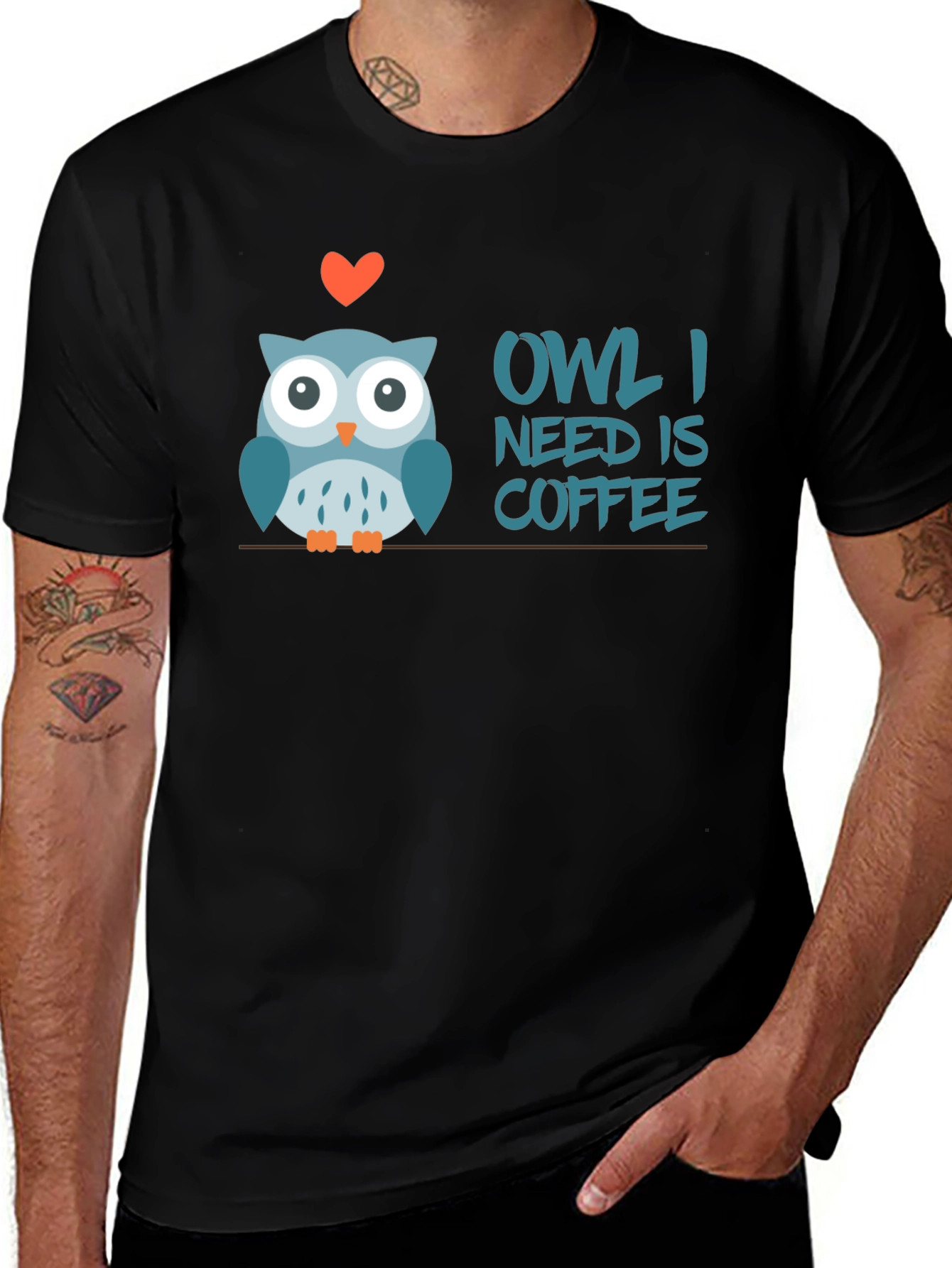 Variant 23 of Owl I Need is Coffee T-Shirt