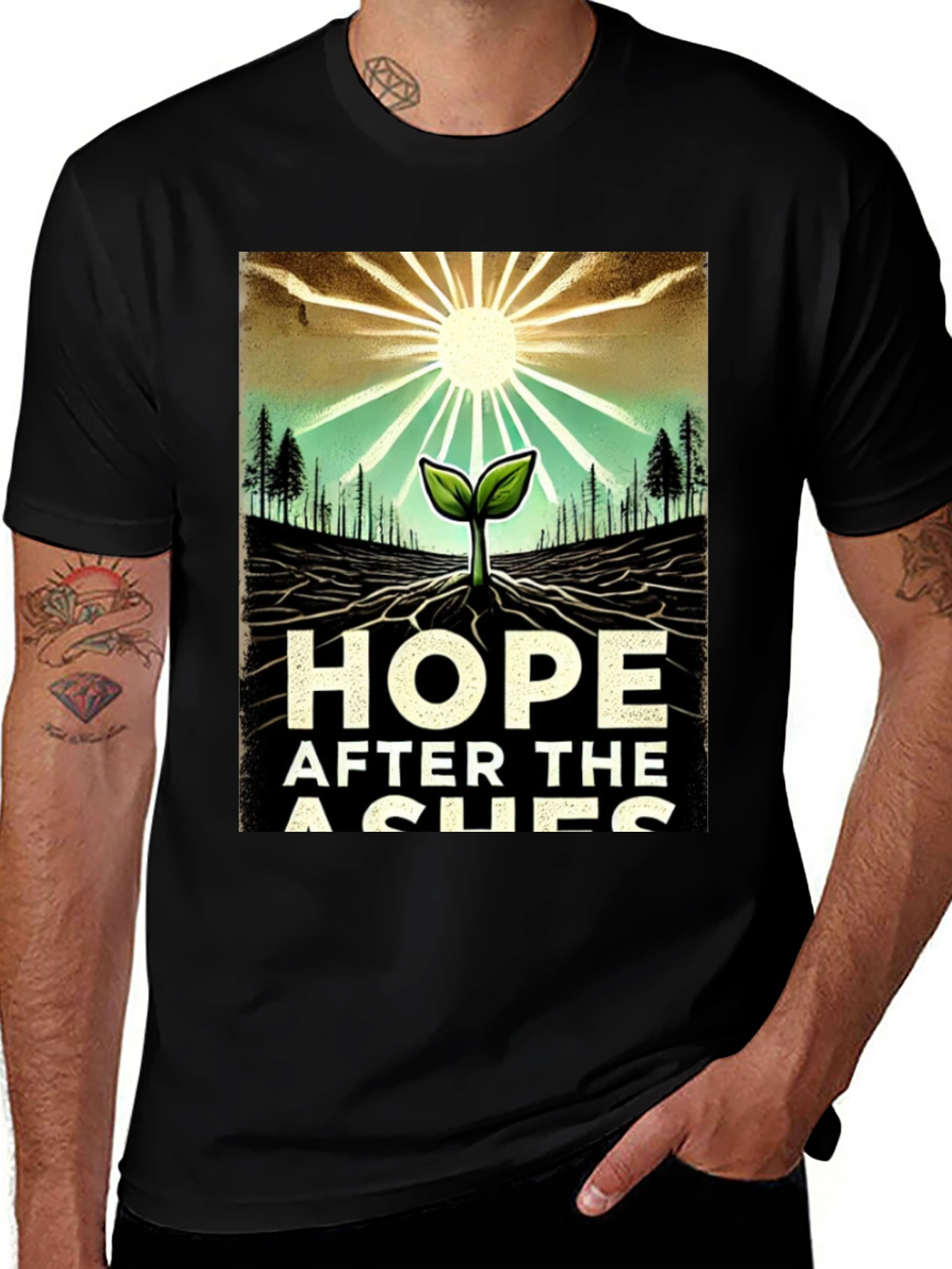 Variant 8 of Hope After the Ashes Graphic T-Shirt