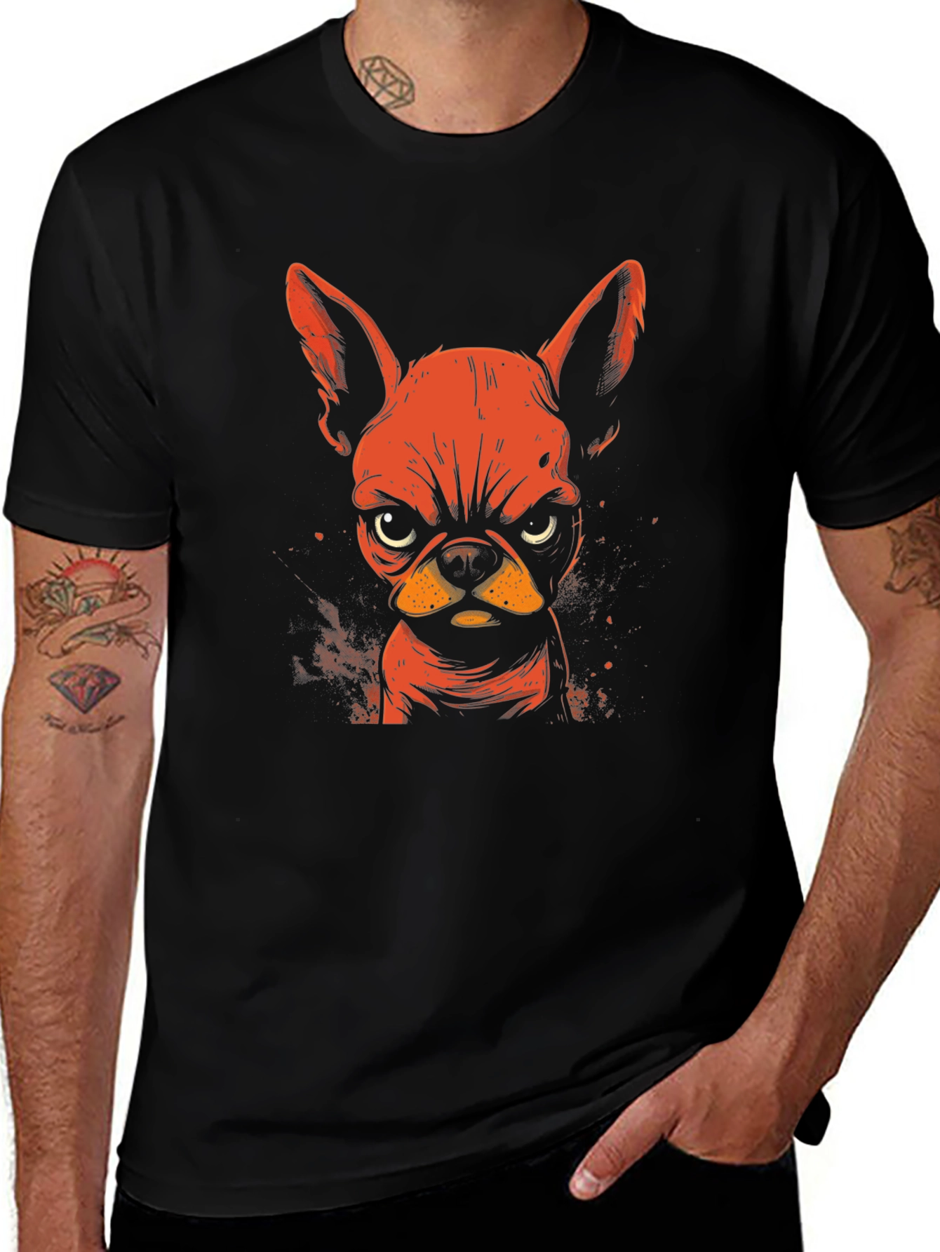 Variant 9 of Angry Dog Graphic T-Shirt - Bold & Unique