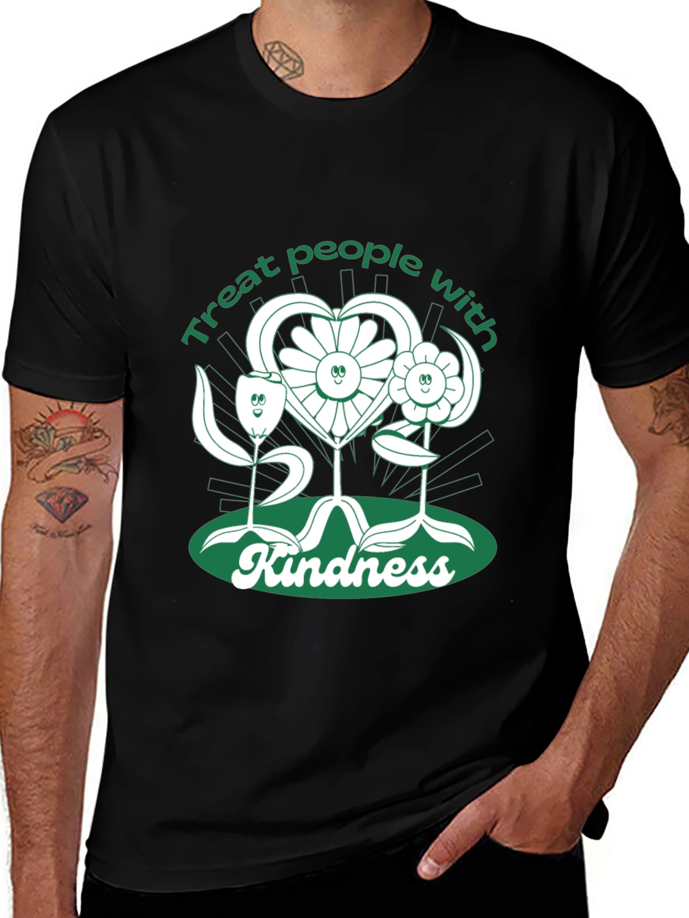 Variant 29 of Treat People With Kindness Flower T-Shirt