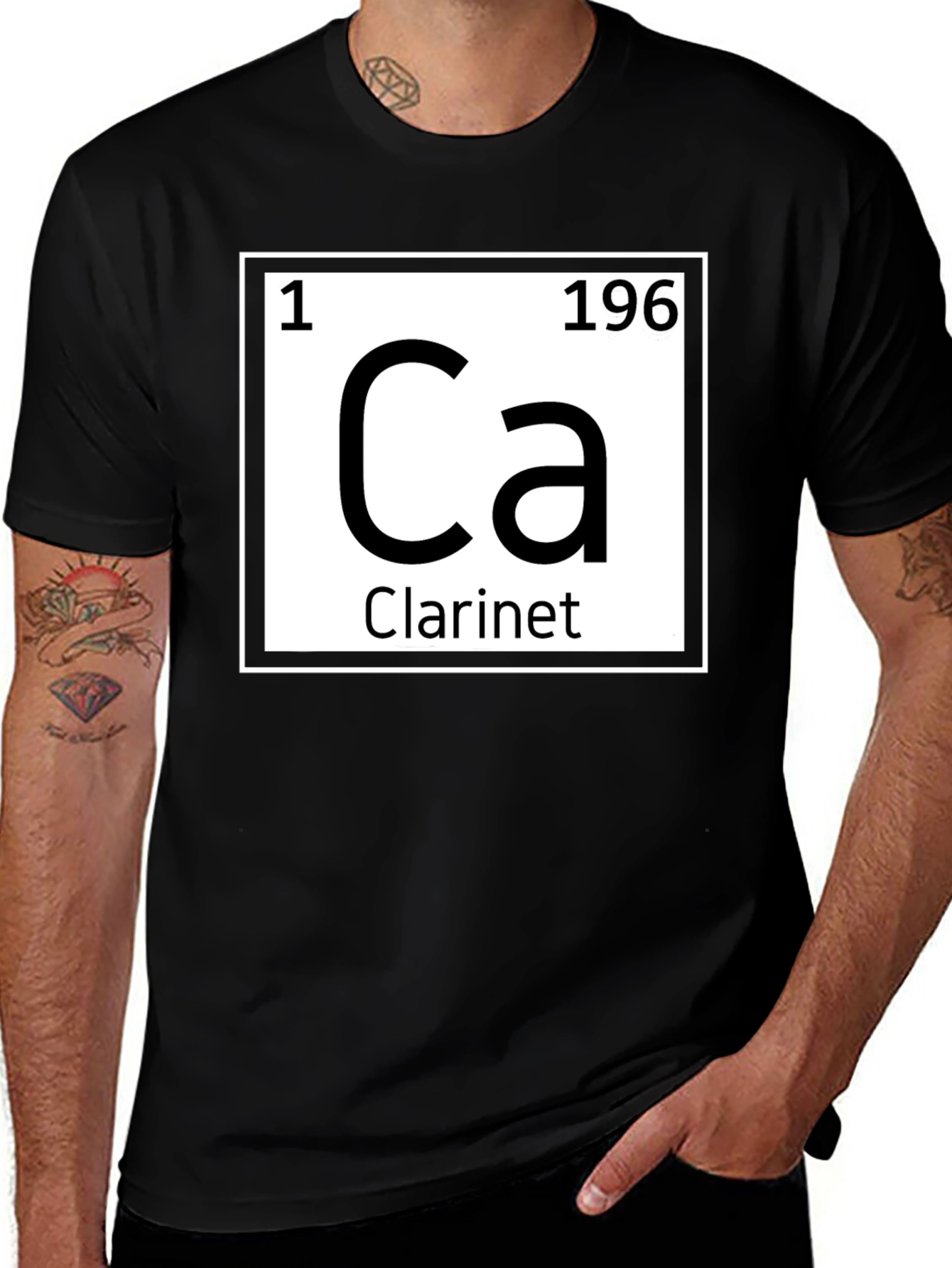Variant 24 of Clarinet Periodic Table T-Shirt