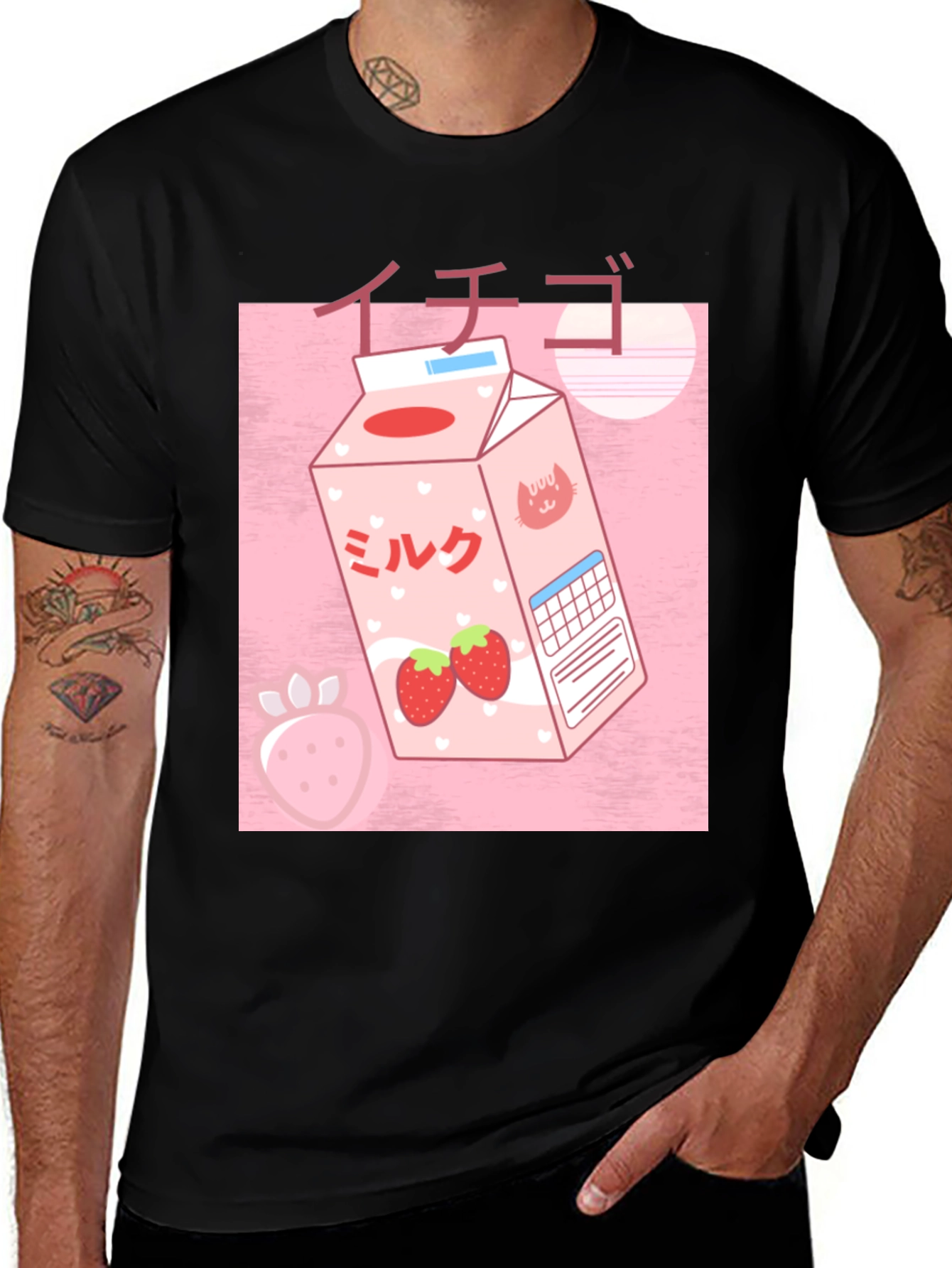 Variant 13 of Kawaii Strawberry Milk T-Shirt - Japanese Anime Style