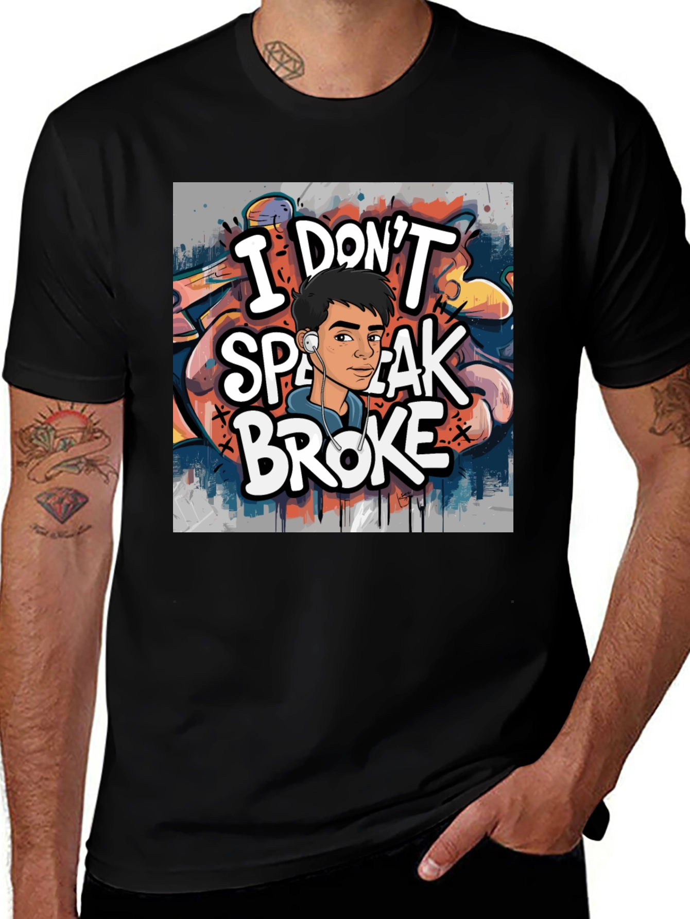 Variant 10 of I Don't Speak Broke Graphic Tee