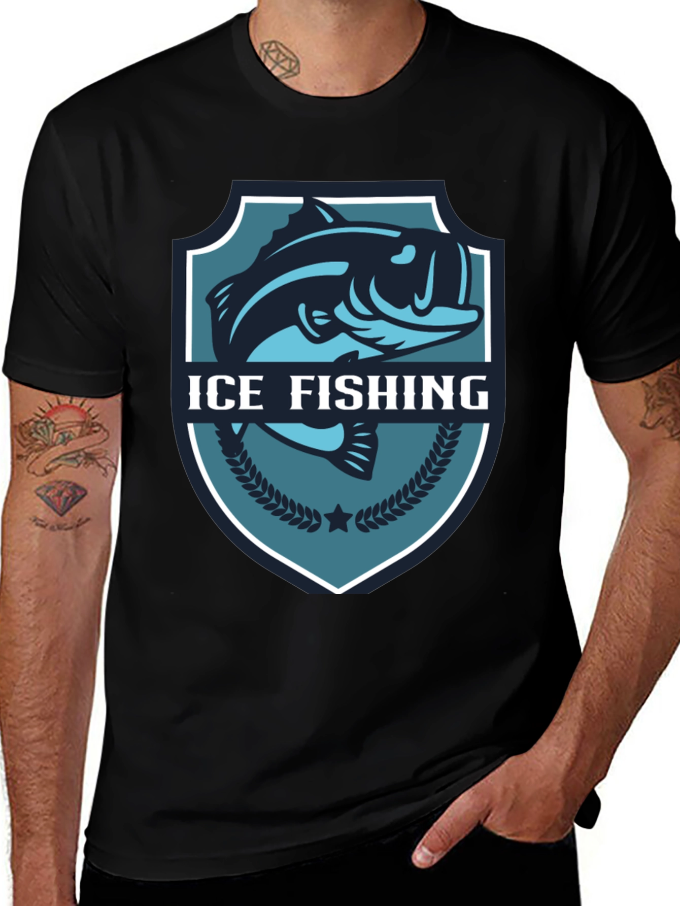 Variant 24 of Ice Fishing Graphic Tee - Stylish Fisherman Shirt