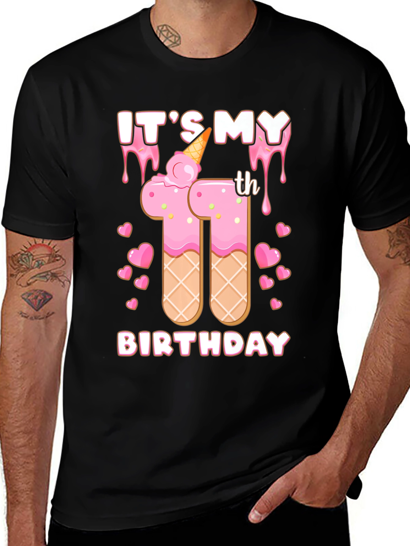 It's My 11th Birthday Ice Cream Cone T-Shirt