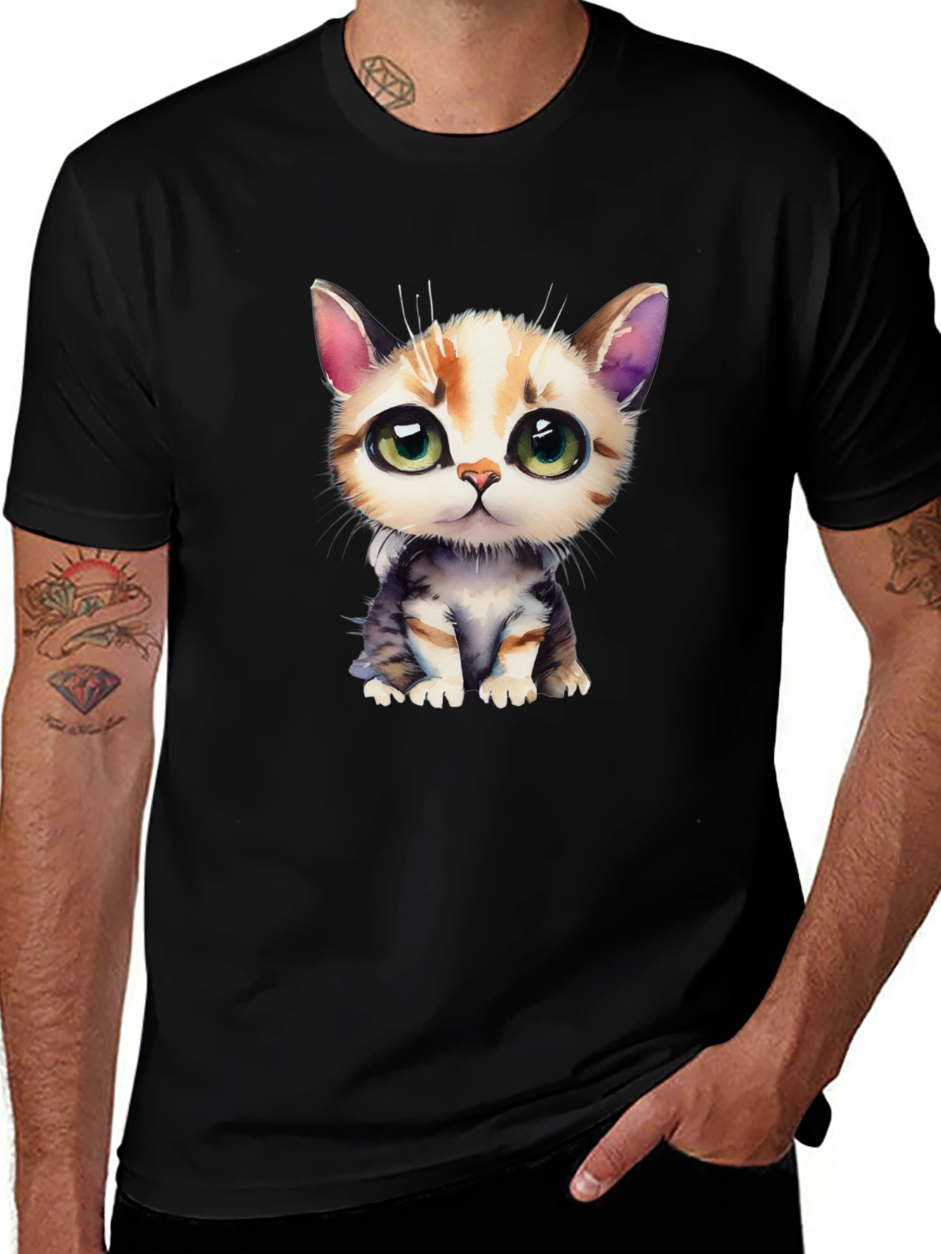 Variant 13 of Cute Kitten Graphic T-Shirt