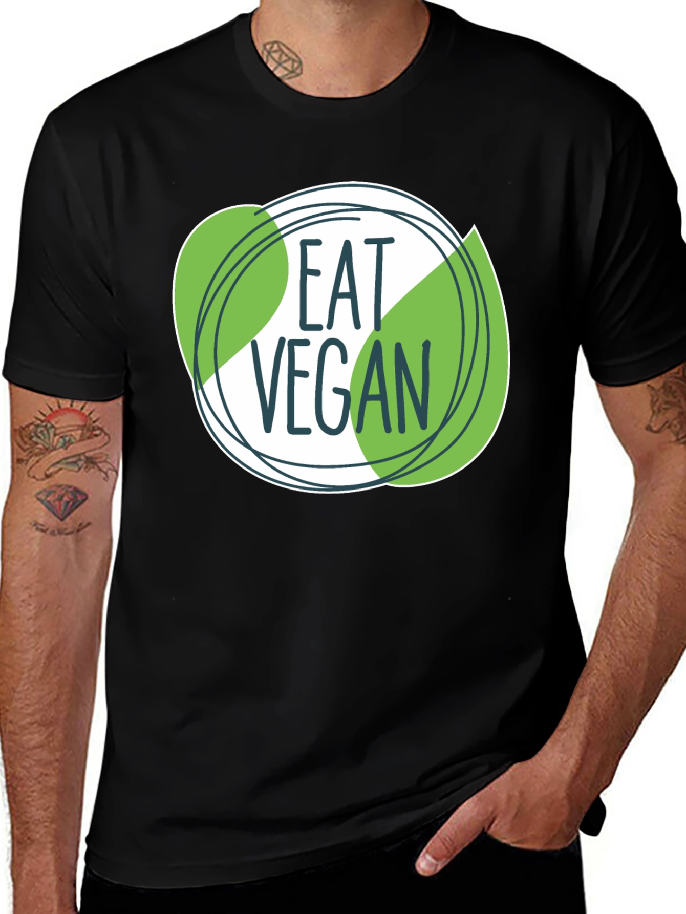 Eat Vegan Black T-Shirt