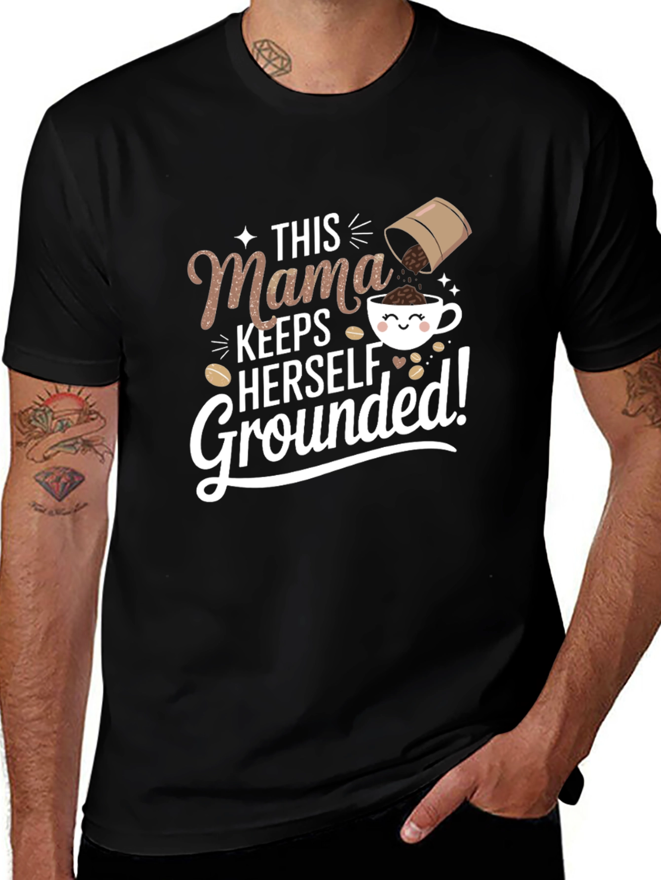 Variant 18 of Mama Keeps Herself Grounded T-Shirt