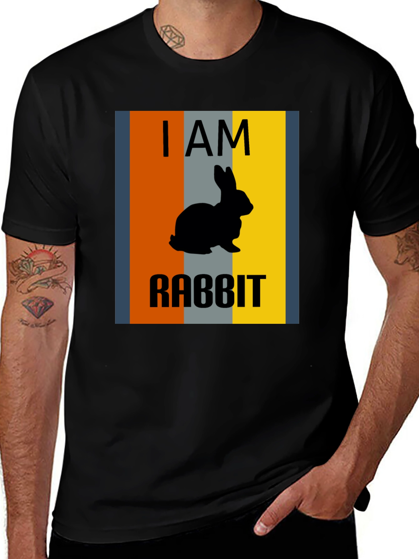Variant 3 of I AM RABBIT Graphic T-Shirt - Casual Wear