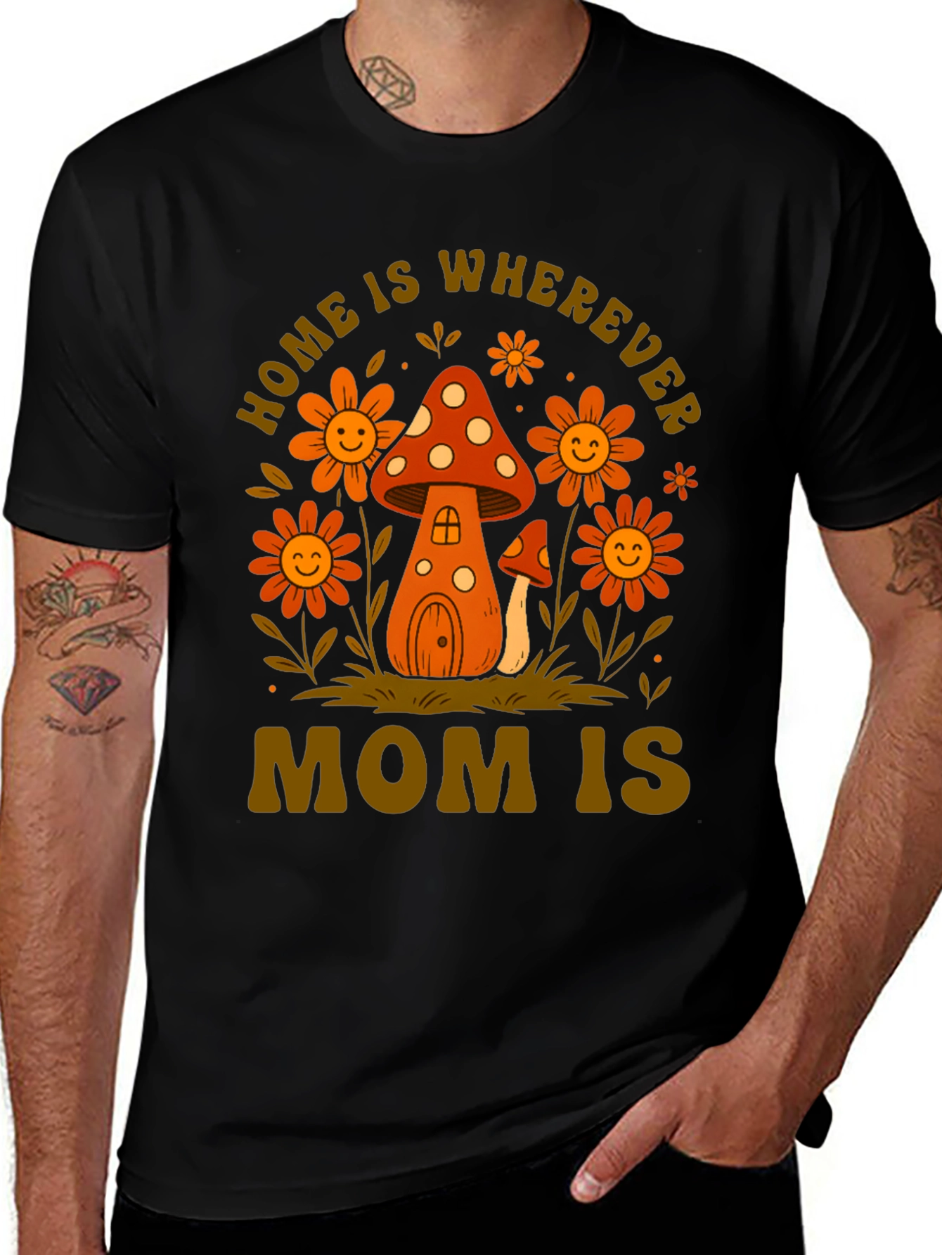 Variant 30 of Home is Wherever Mom is T-Shirt