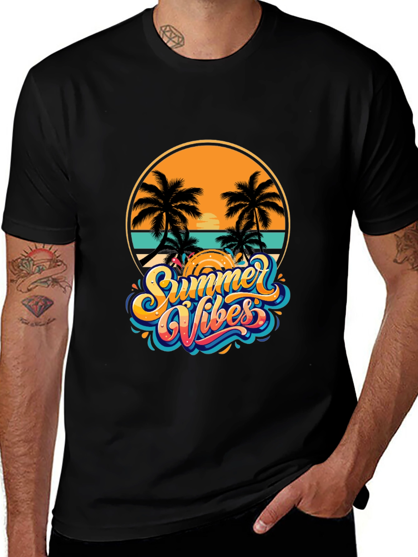 Variant 21 of Summer Vibes Graphic T-Shirt